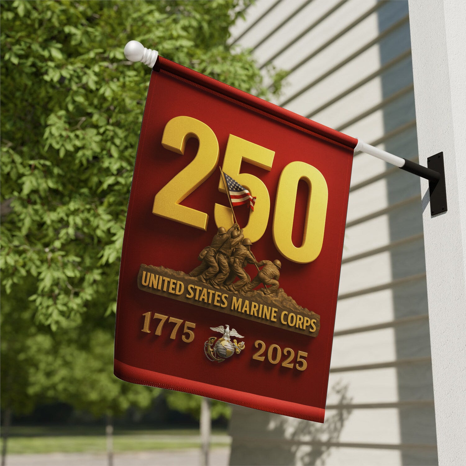 MARlNE 1775 - 2025 House Flag 28" x 40" Twin-Side Printing