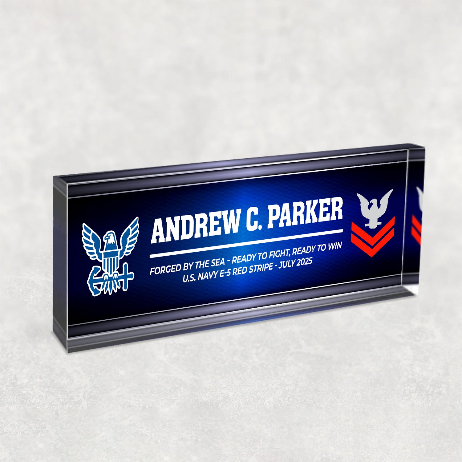 Custom U.S. Navy Retirement Acrylic Plaque – Personalized Veteran Gift