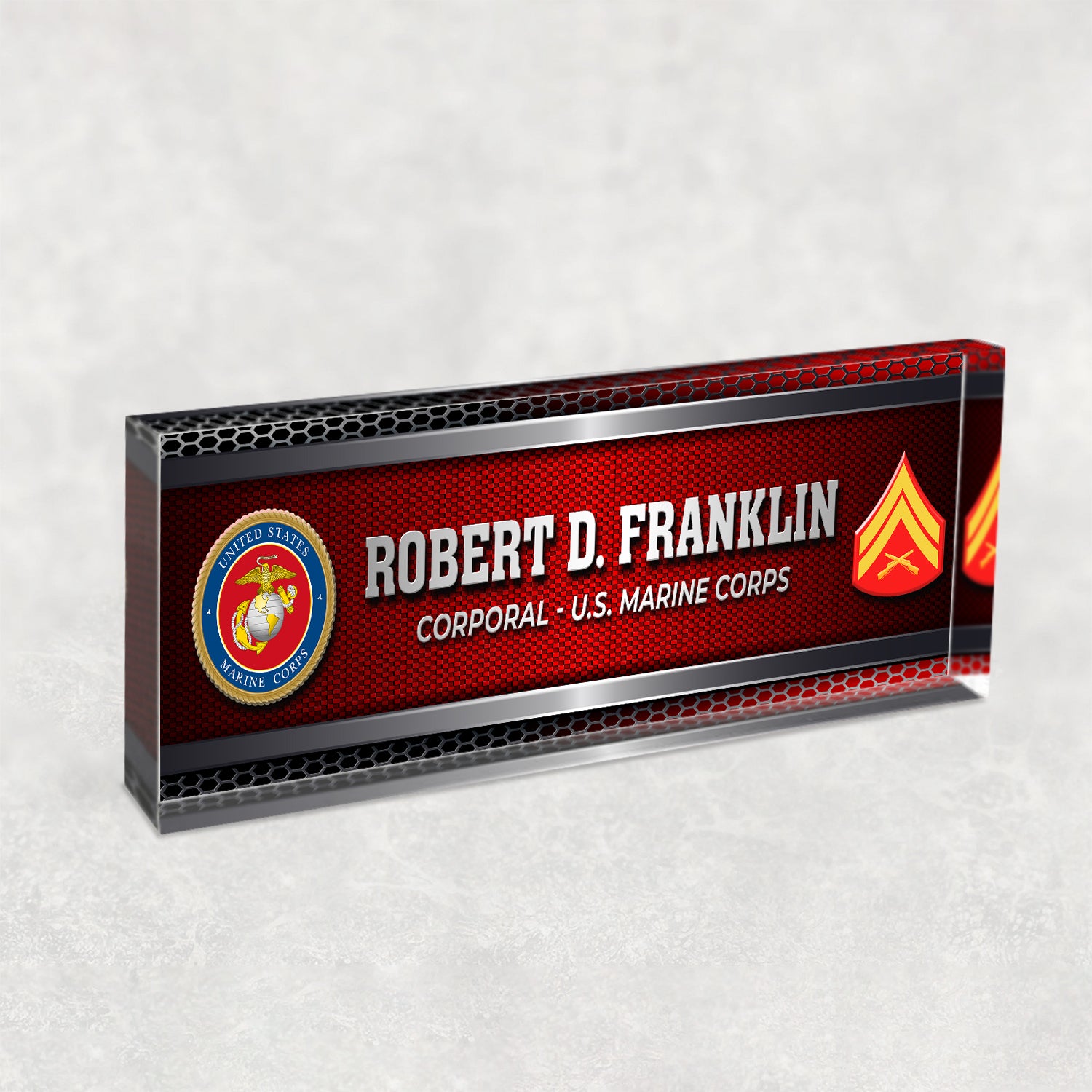 Custom U.S. MARlNE Corps Acrylic Plaque – Personalized Military Gift