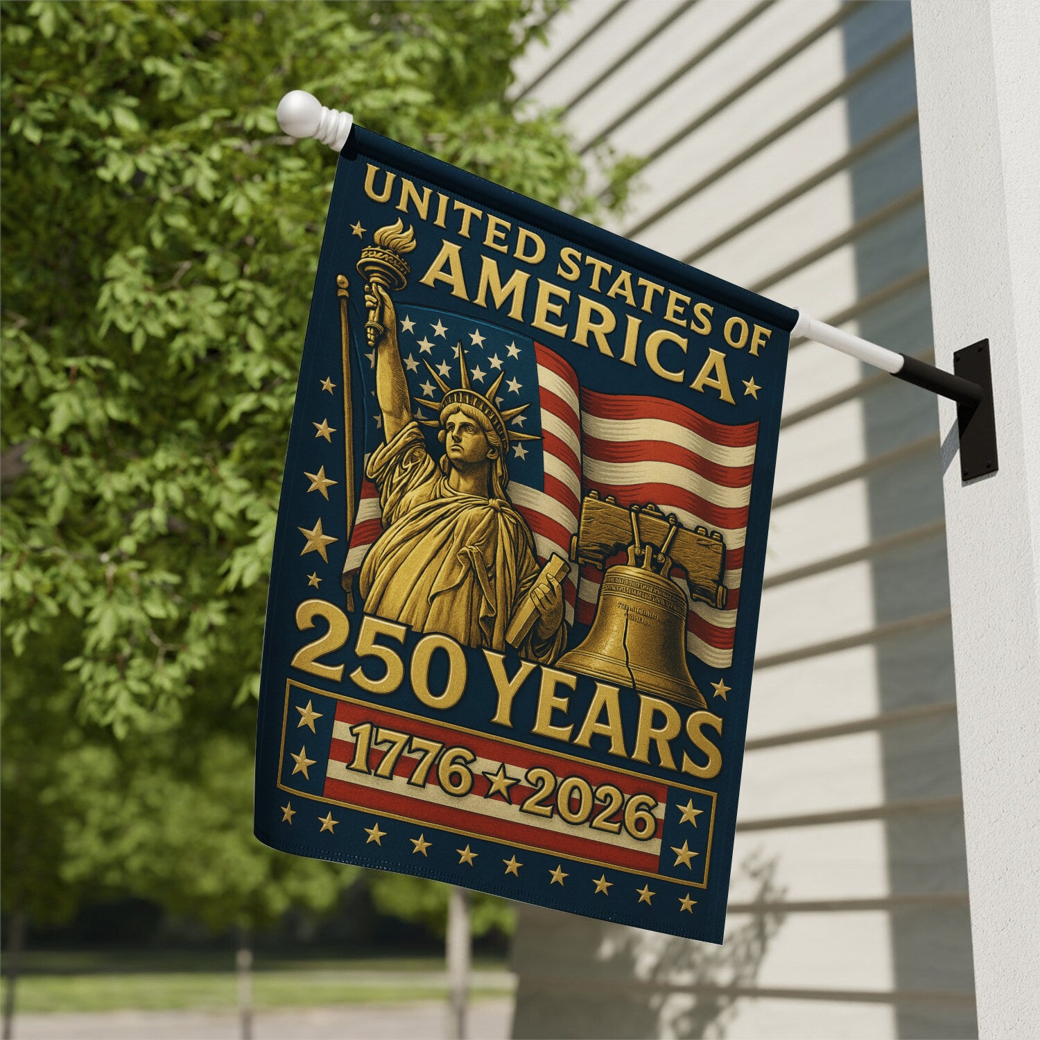 United States Of America 250 House Flag 28''x40'' Twin-Side Printing