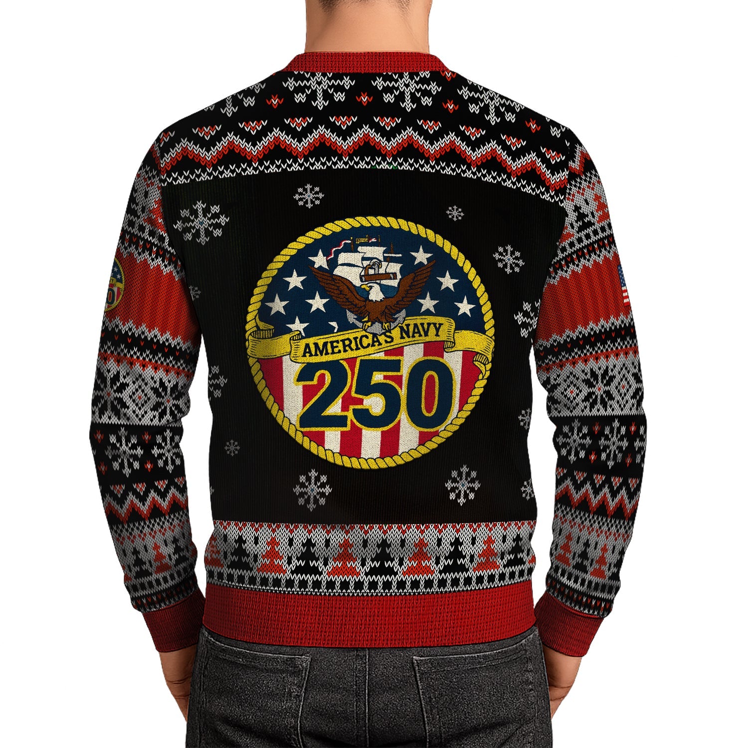 America's Navy 250 Christmas Ugly Sweater