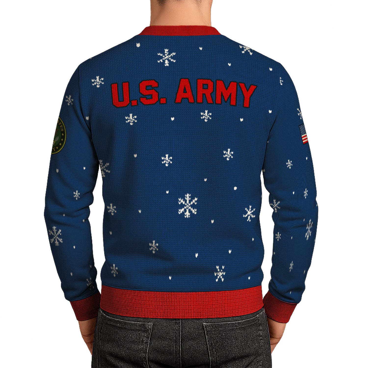 US Army Jingle Bells Shotgun Sells Ugly Christmas Sweater