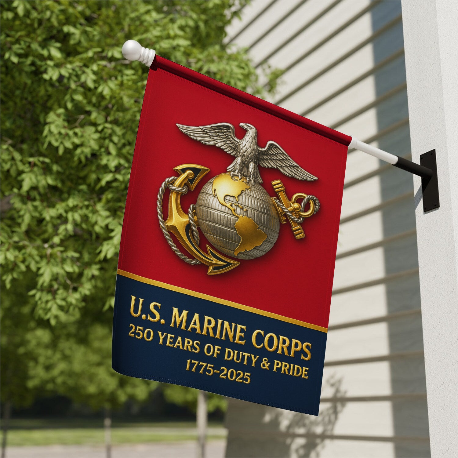 MARlNE 250 Years Of Duty & Pride House Flag 28" x 40" Twin-Side Printing