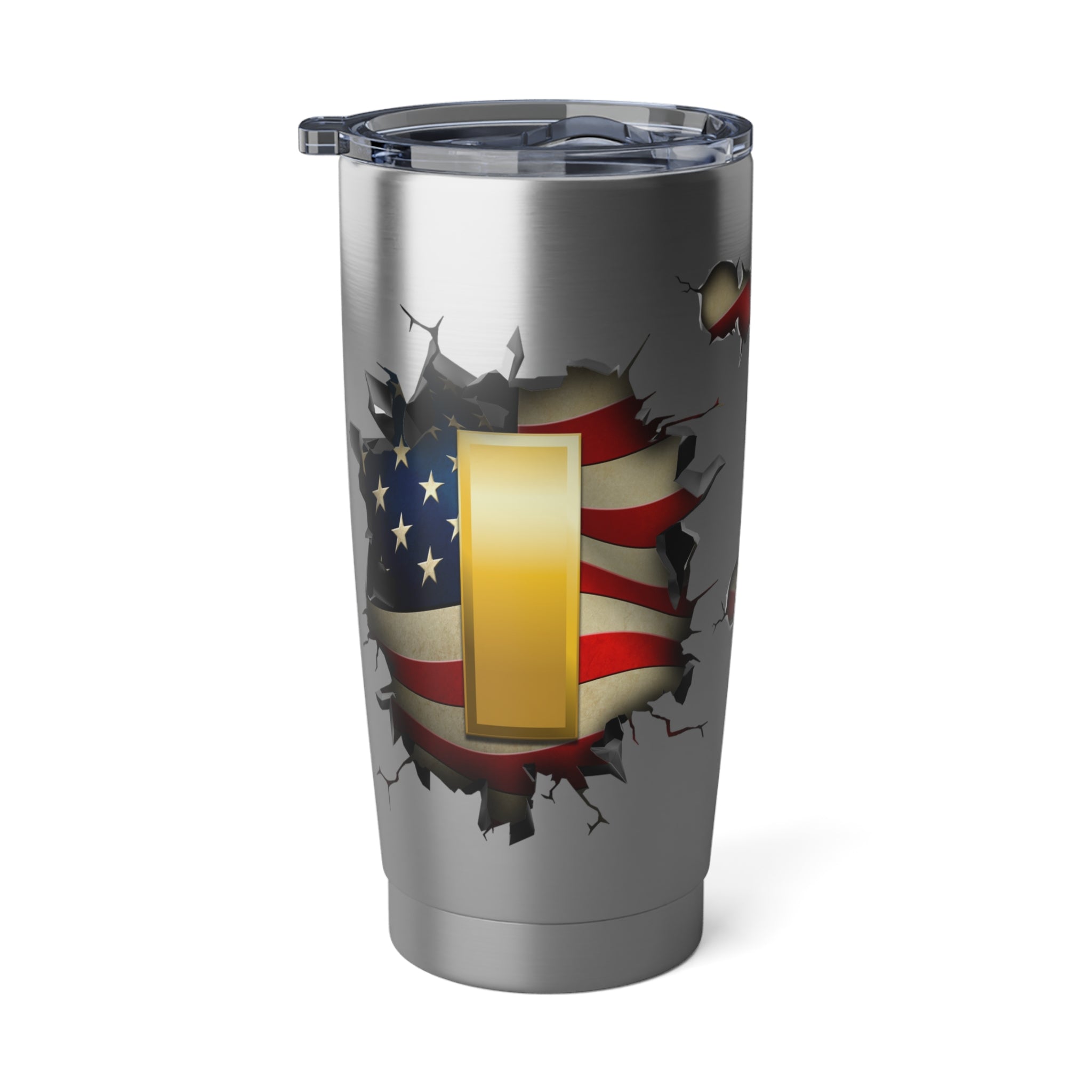 US Army O-1 Second Lieutenant O1 2LT Commissioned Officer Ranks 3D Break Effect Vagabond 20oz Tumbler