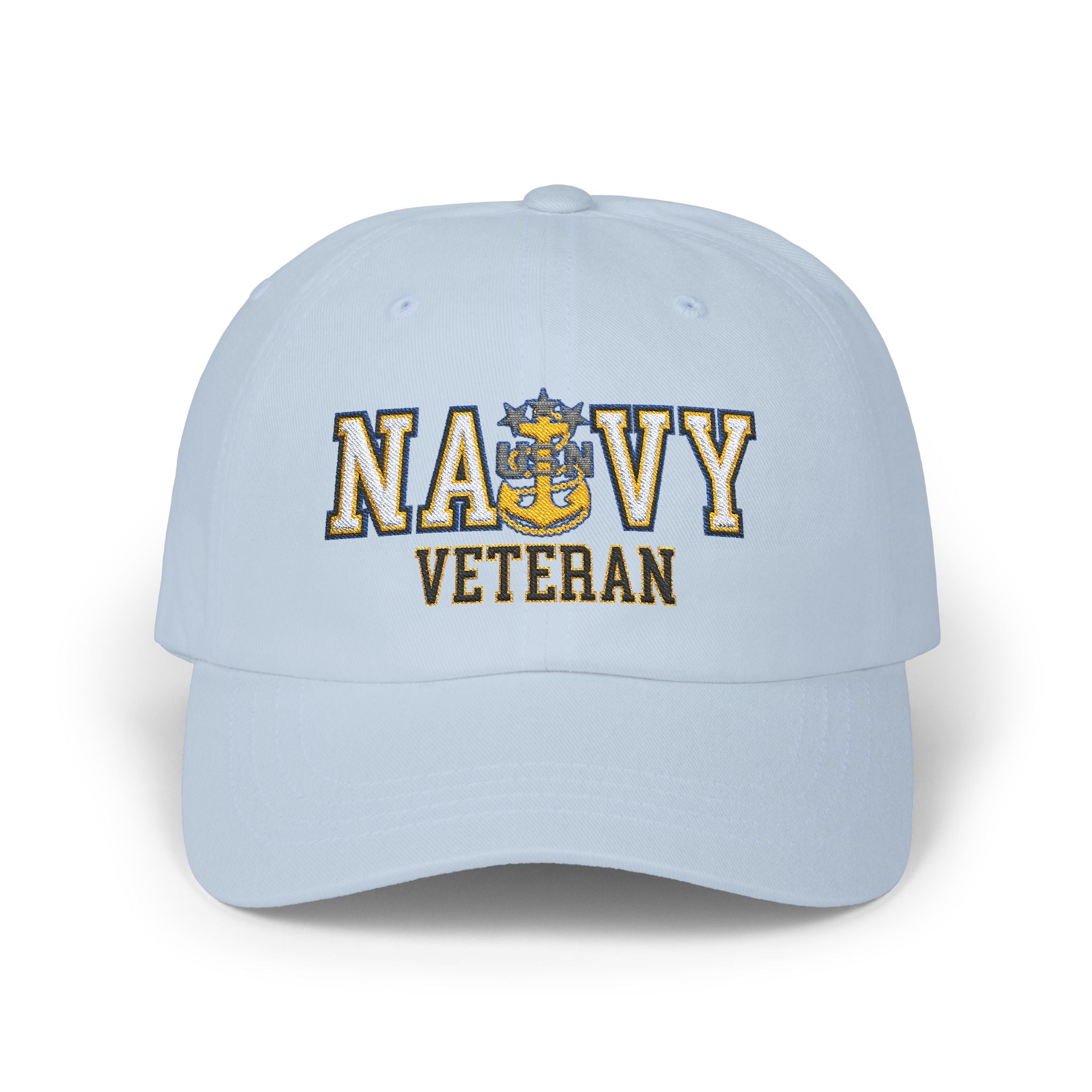 US Navy E-9 Master Chief Petty Officer Of The Navy E9 MCPON Senior Enlisted Advisor Collar Device  Veteran Embroidered Classic Dad Hat