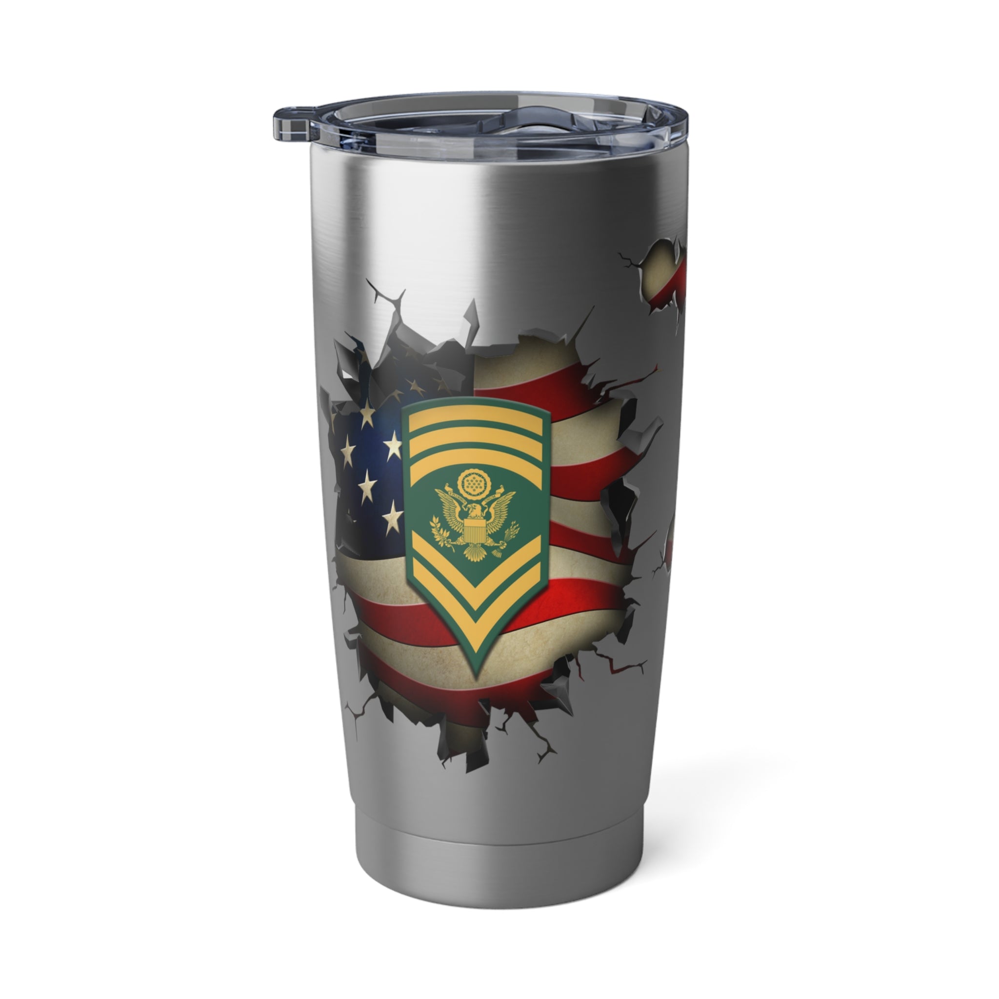 US Army E-9 SPC E9 Specialist Ranks 3D Break Effect Vagabond 20oz Tumbler