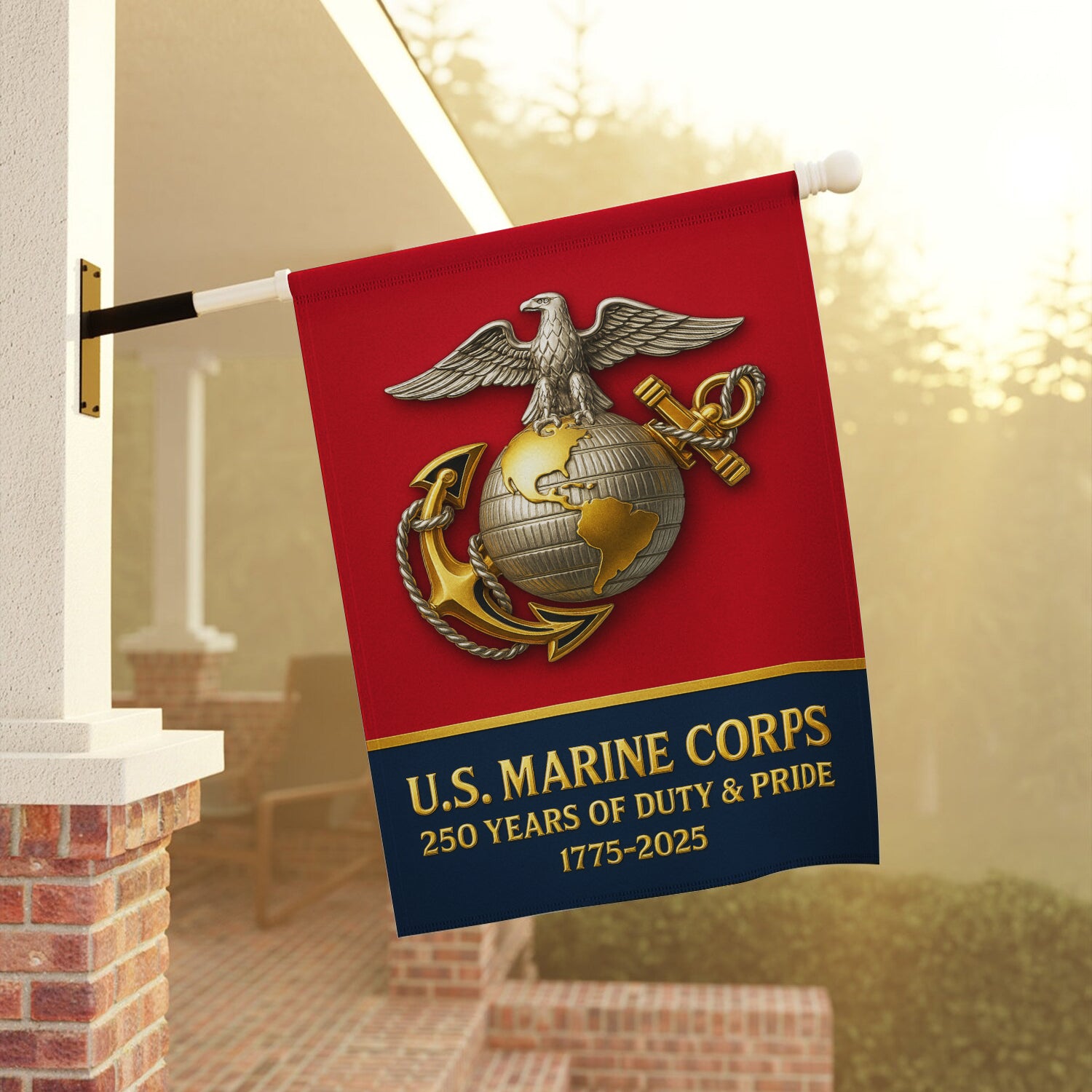 MARlNE 250 Years Of Duty & Pride House Flag 28" x 40" Twin-Side Printing
