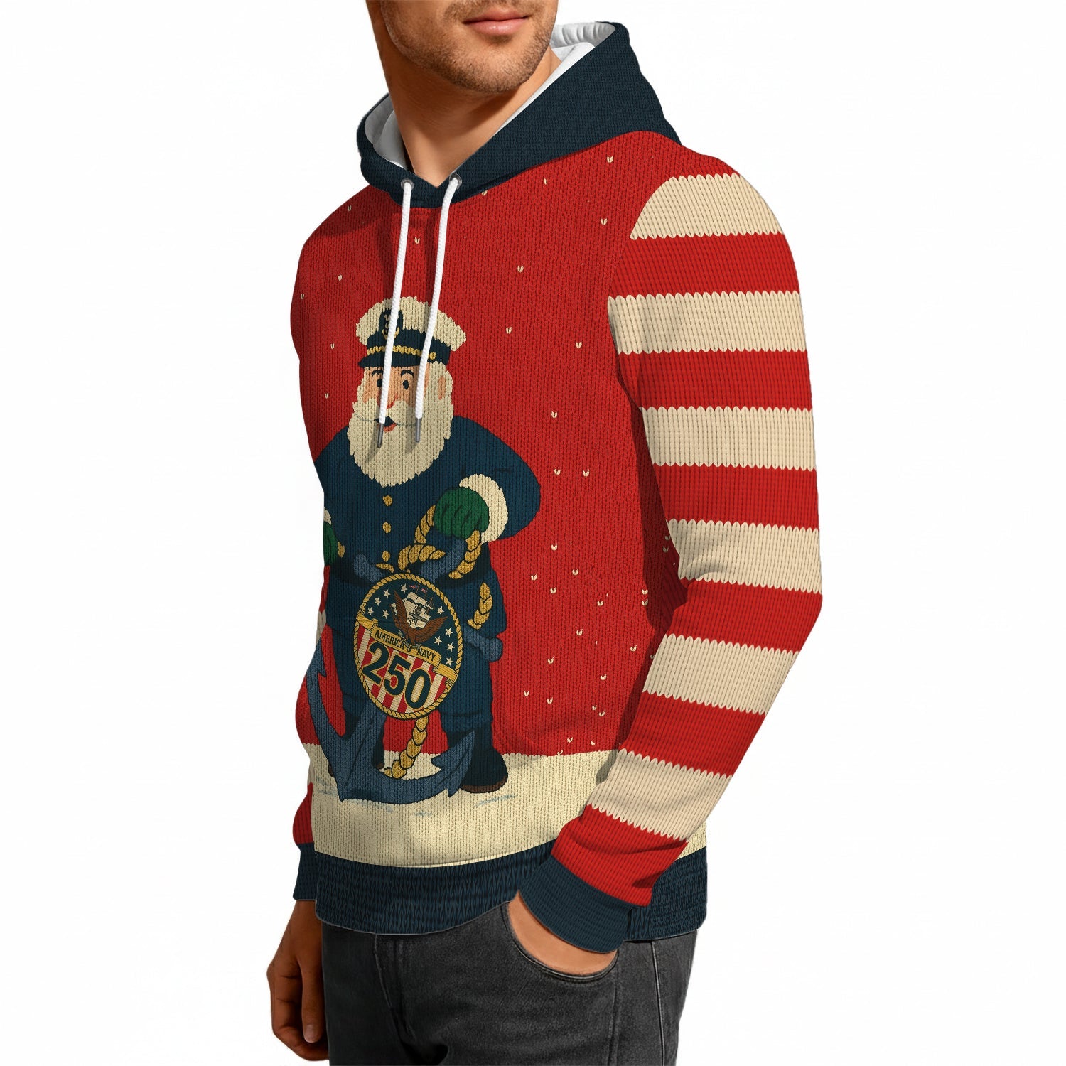 Honoring US Navy 250 Hoodie 3D All Over Print