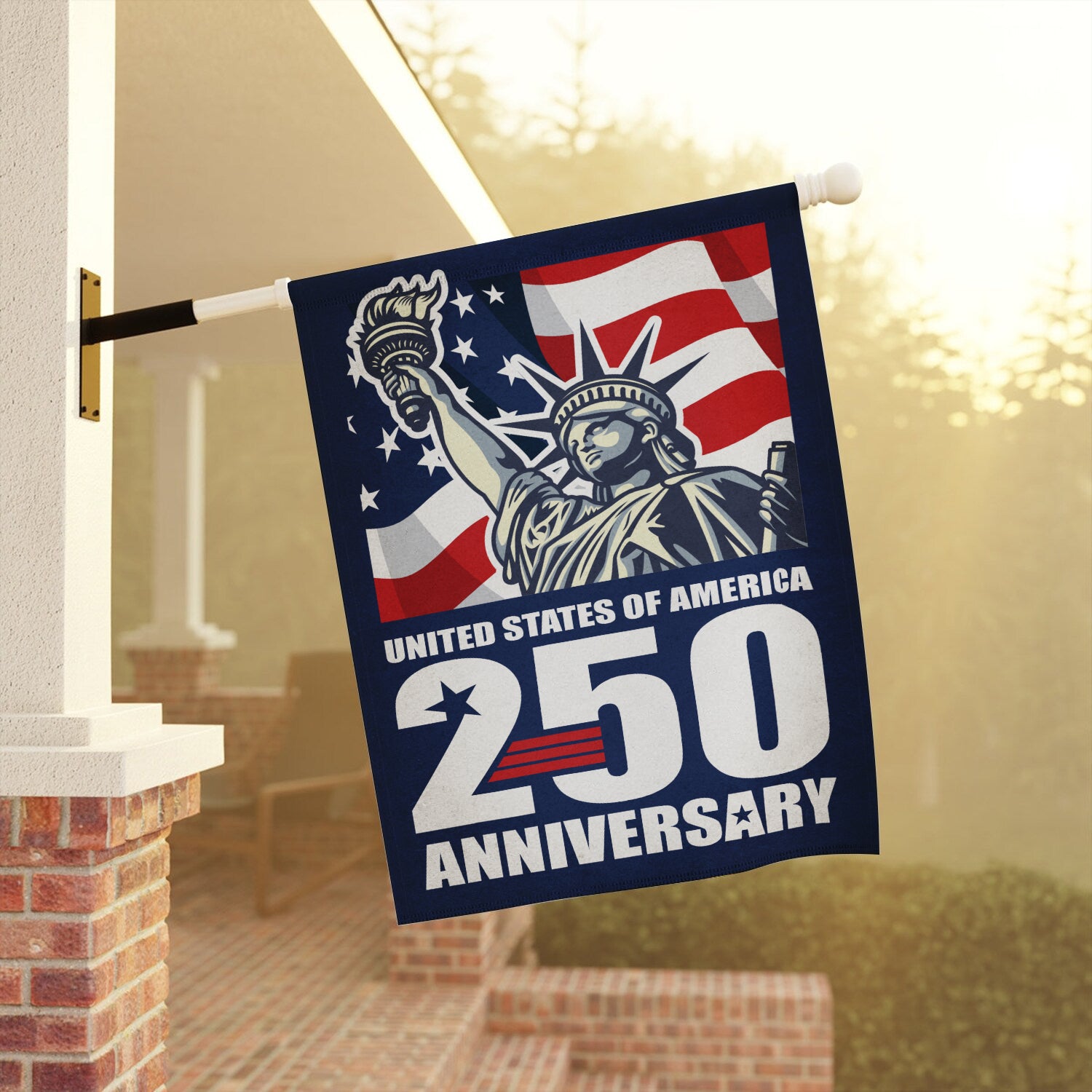 United States Of America 250 Anniversary House Flag 28''x40'' Twin-Side Printing