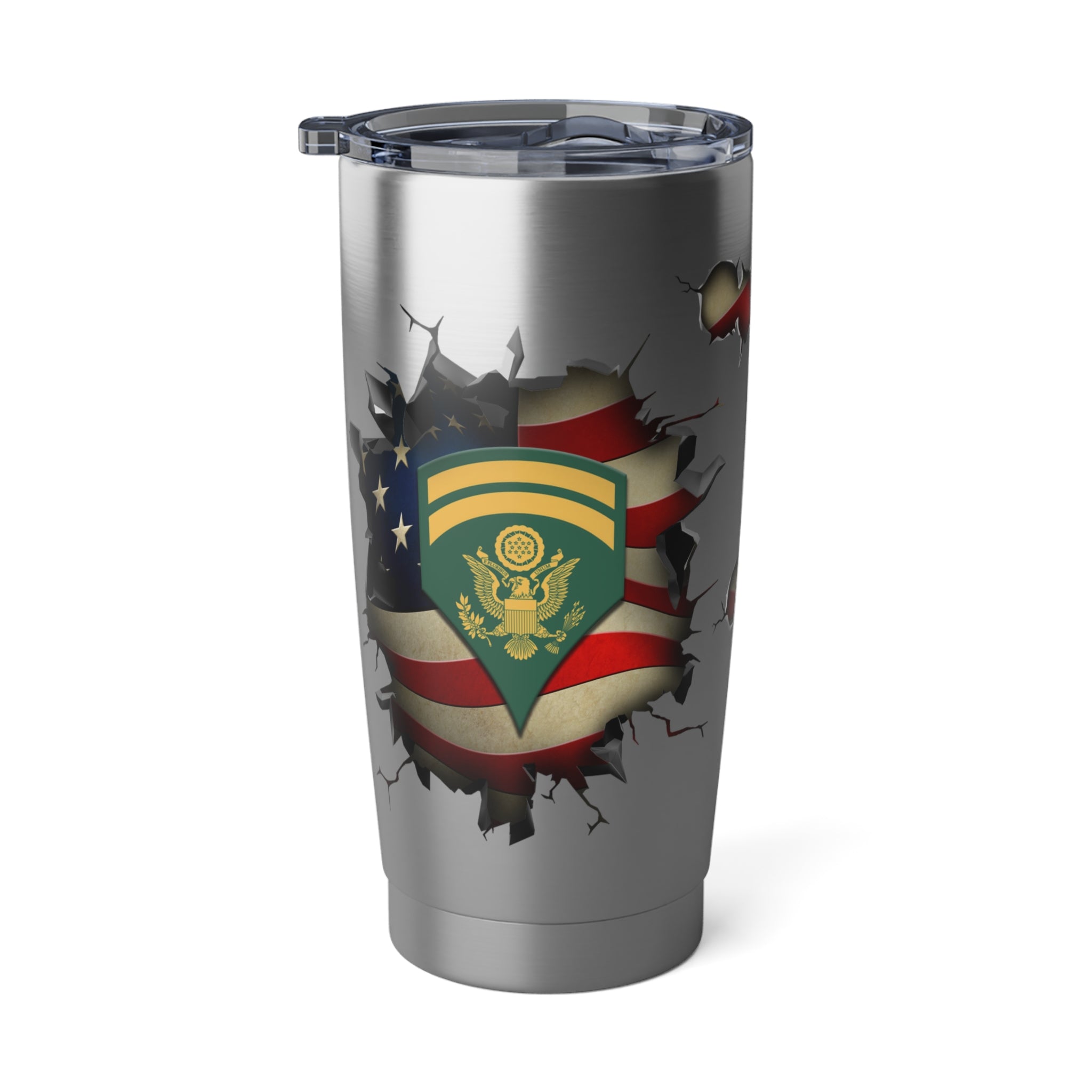 US Army E-6 SPC E6 Specialist Ranks 3D Break Effect Vagabond 20oz Tumbler