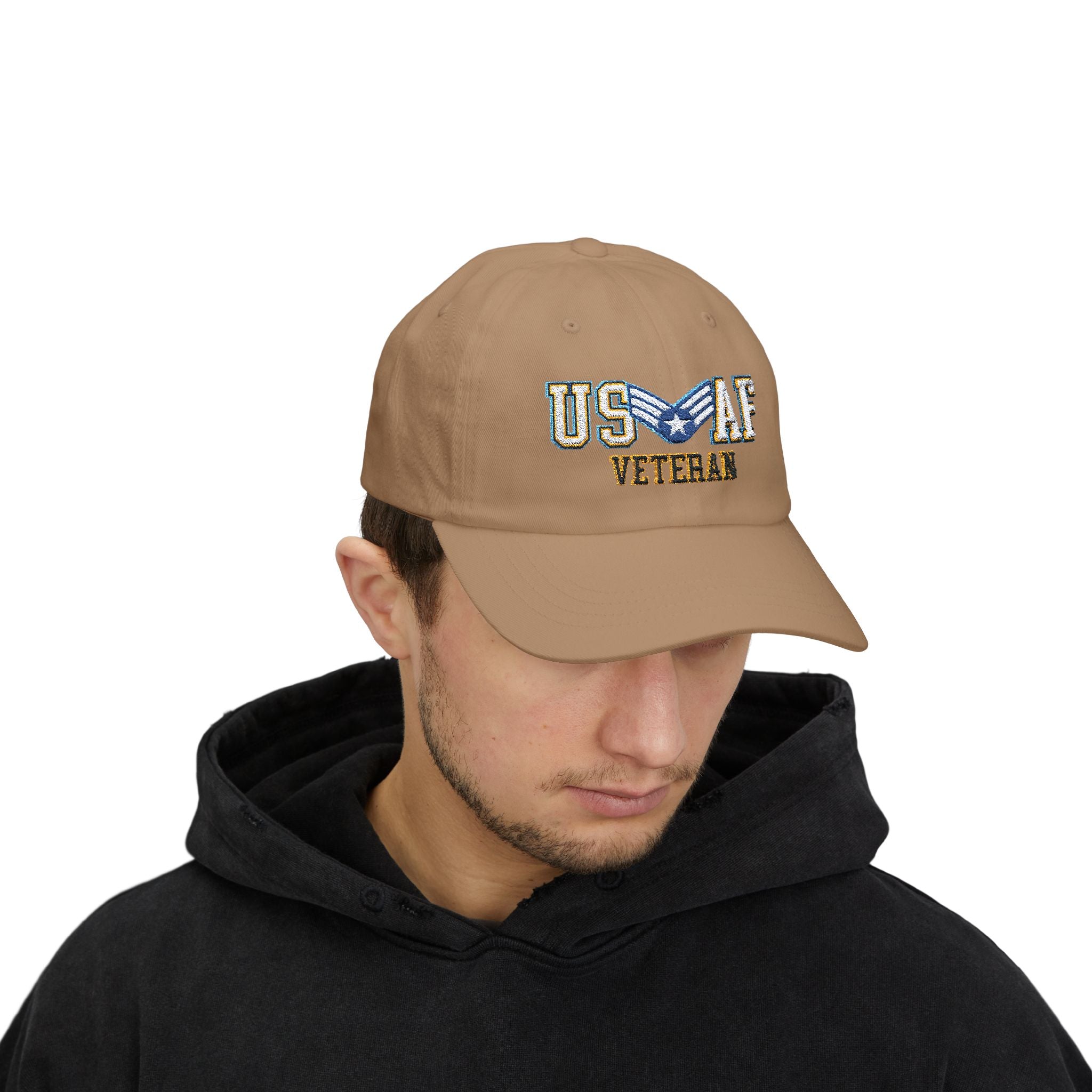 USA製 ベースボール cap ビンテージ Air Force オールド レア US Air Force E-4 Buck Sergeant Veteran Embroidered Classic
