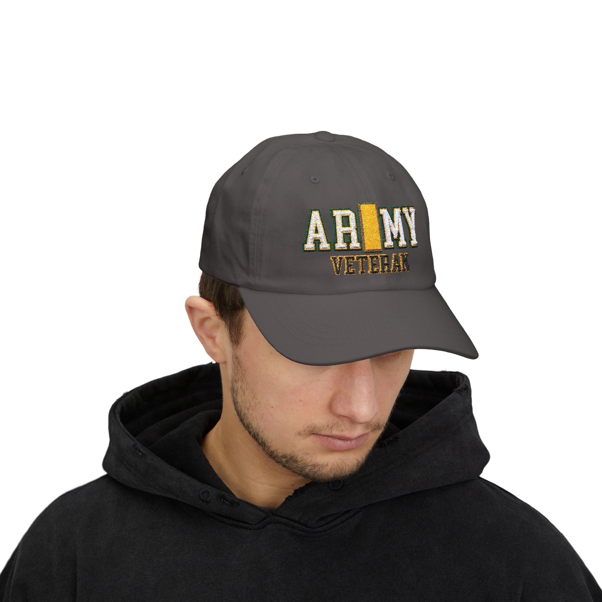 US Army O-1 Second Lieutenant O1 2LT Commissioned Officer Veteran Embroidered Classic Dad Cap