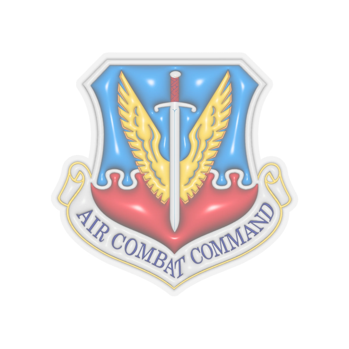 US Air Force Air Combat Command-01 3D Effect Stickers