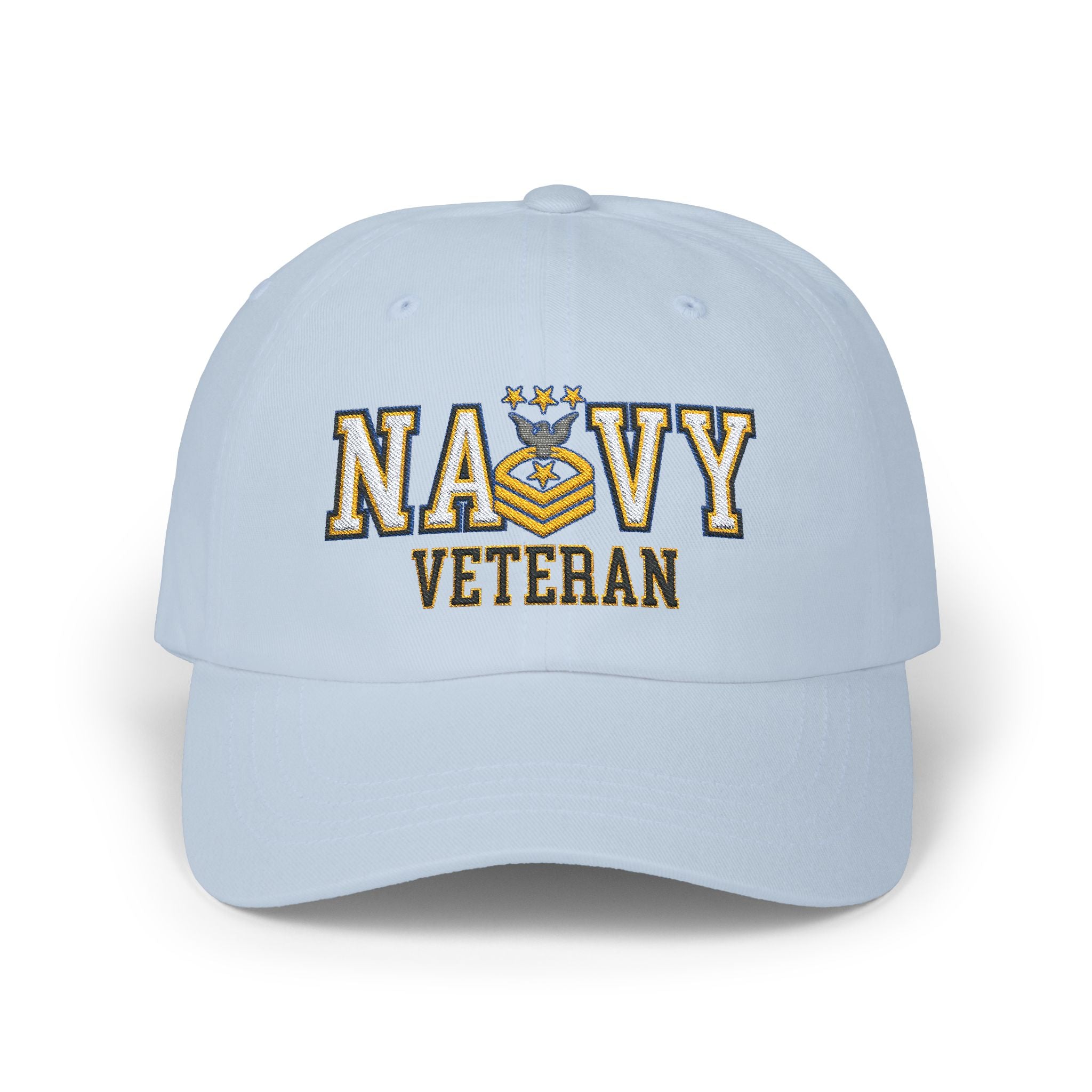 US Navy E-9 Master Chief Petty Officer Of The Navy E9 MCPON Collar Device  Veteran Embroidered Classic Dad Hat