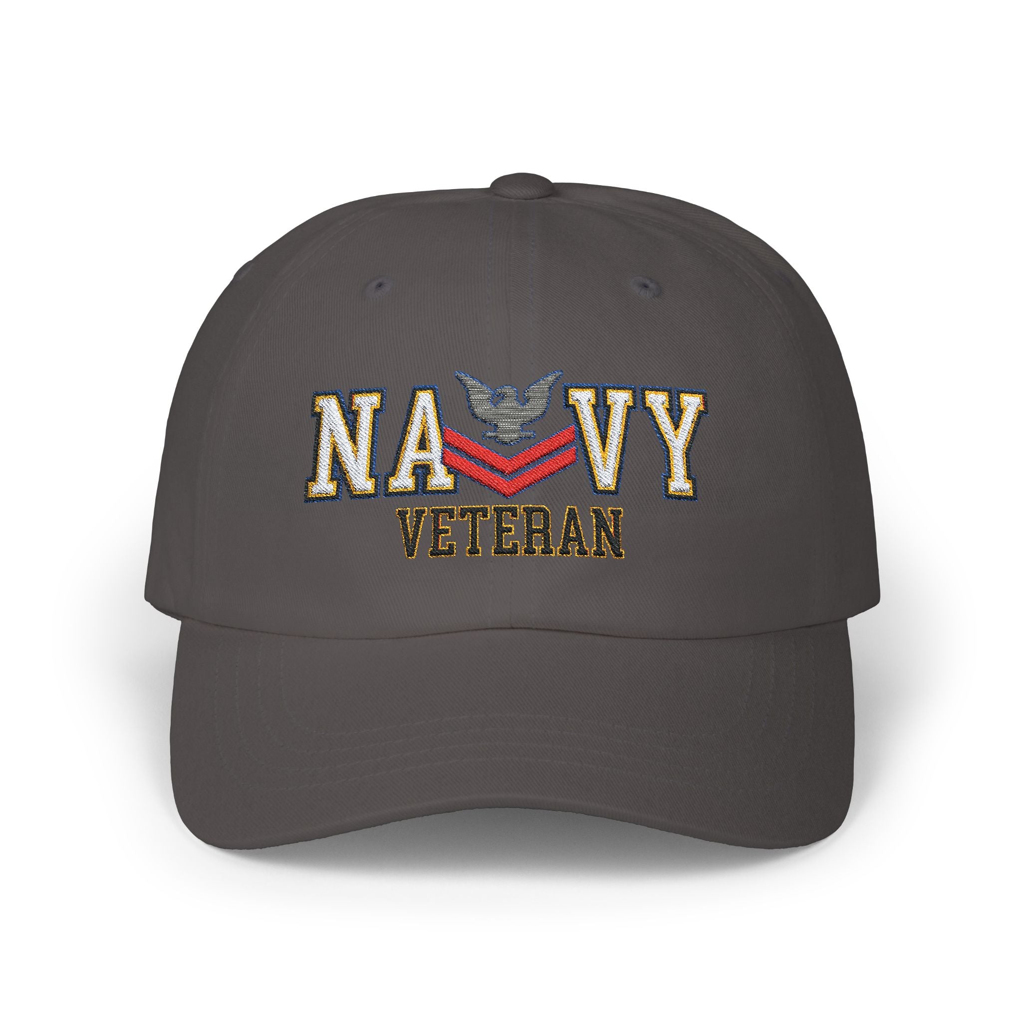 US Navy E-5 Petty Officer Second Class E5 PO2 Collar Device  Veteran Embroidered Classic Dad Hat