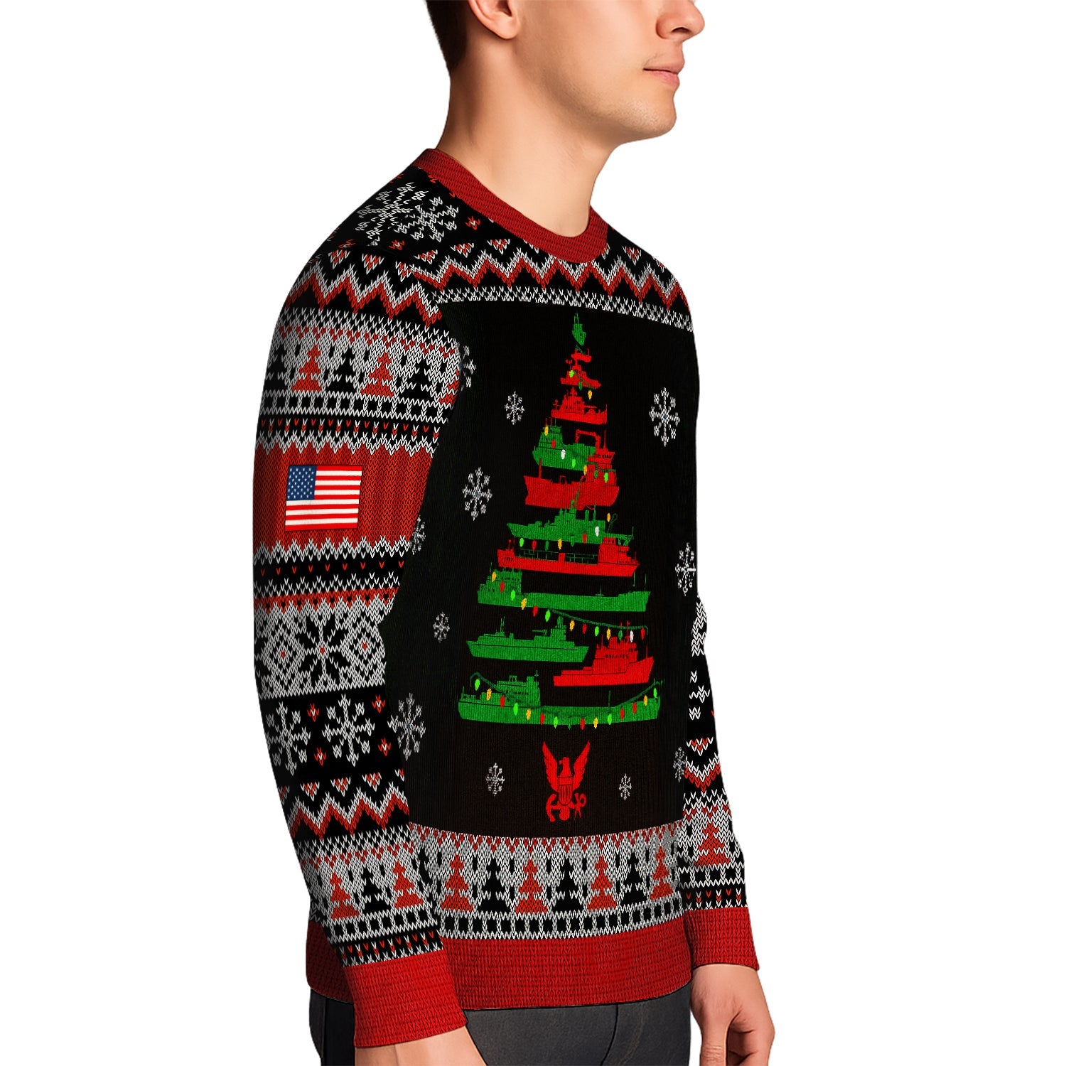 America's Navy 250 Christmas Ugly Sweater