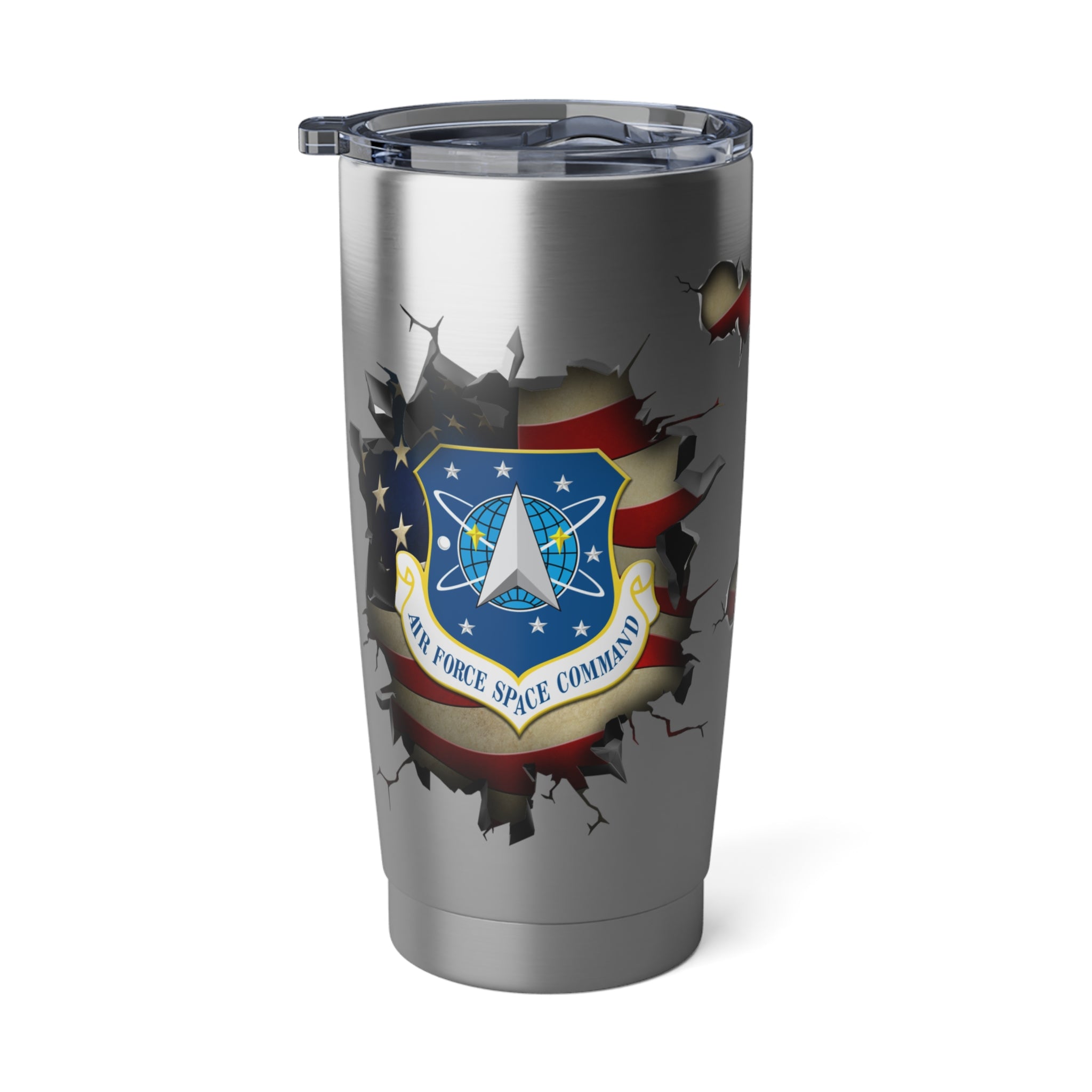 US Air Force Space Command 3D Break Effect Vagabond 20oz Tumbler