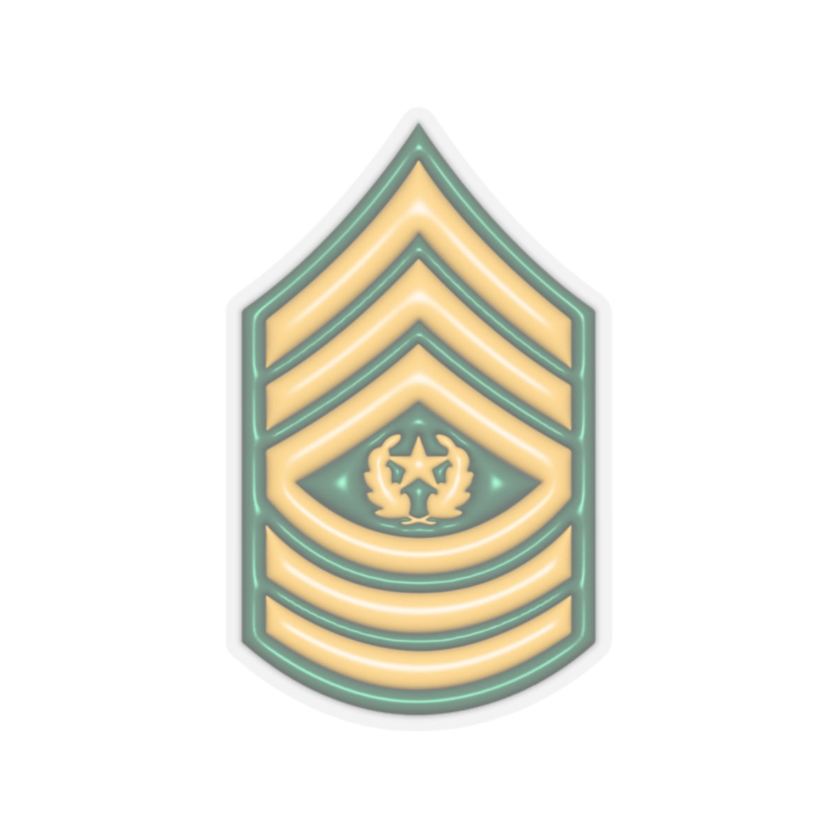 US Army E-9 Command Sergeant Major E9 CSM Noncommissioned Officer 3D Effect Stickers