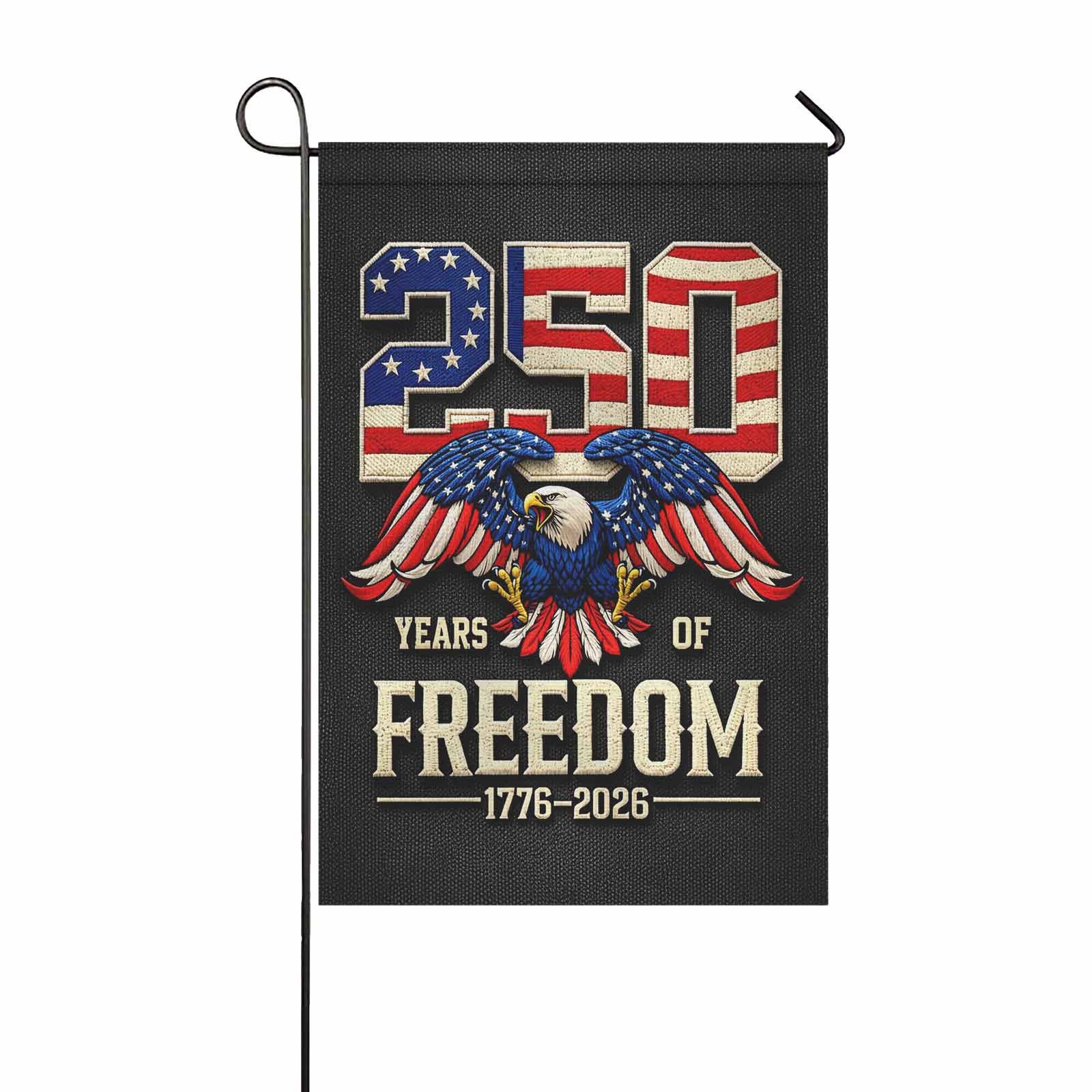 America 250 Patriotic Eagle Garden Flag 1776-2026 Freedom USA Flag Decor