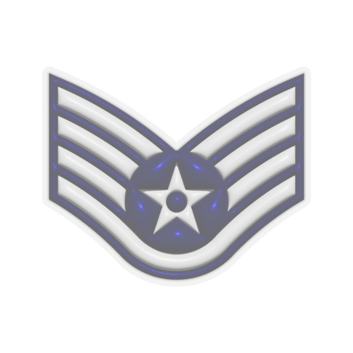 US Air Force E-5 Staff Sergeant SSgt 3D Effect Stickers