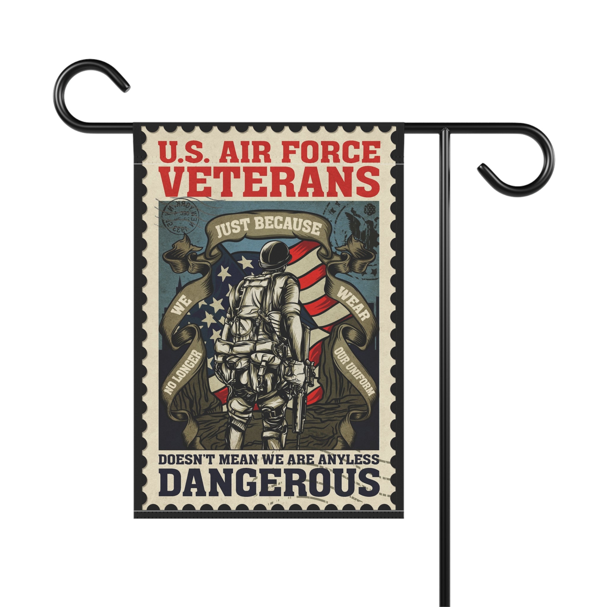 U.S. Air Force Veterans Garden Banner - Patriotic Outdoor Decor, Celebrate Service & Sacrifice