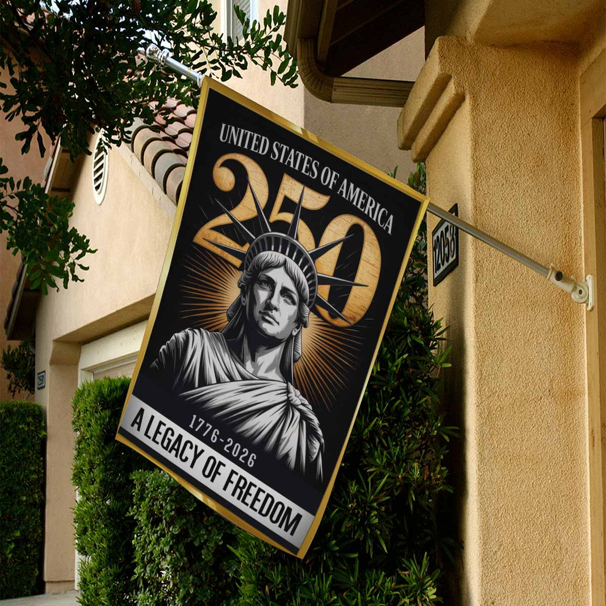 America 250 House Flag Legacy of Freedom