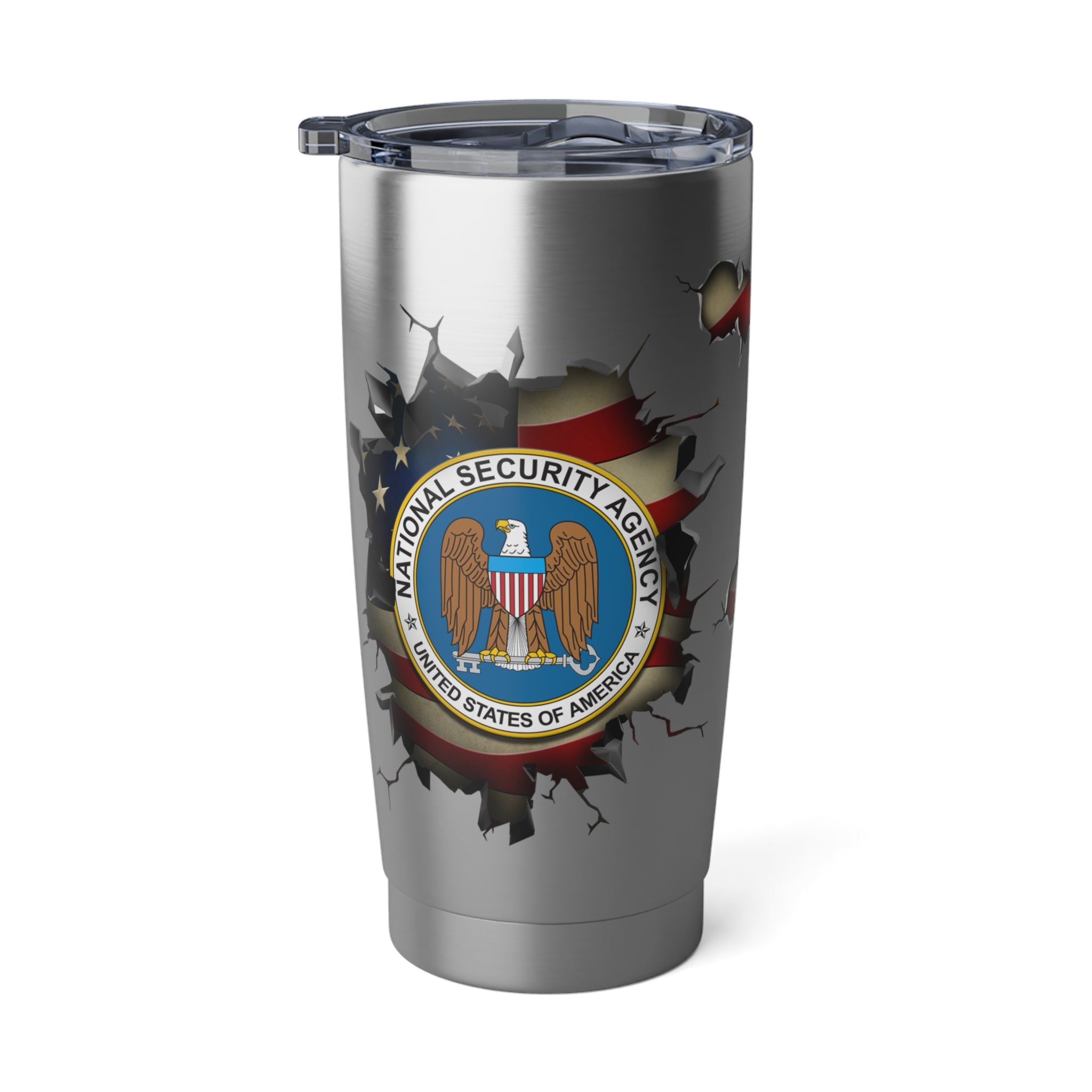 US National Security Agency 3D Break Effect Vagabond 20oz Tumbler