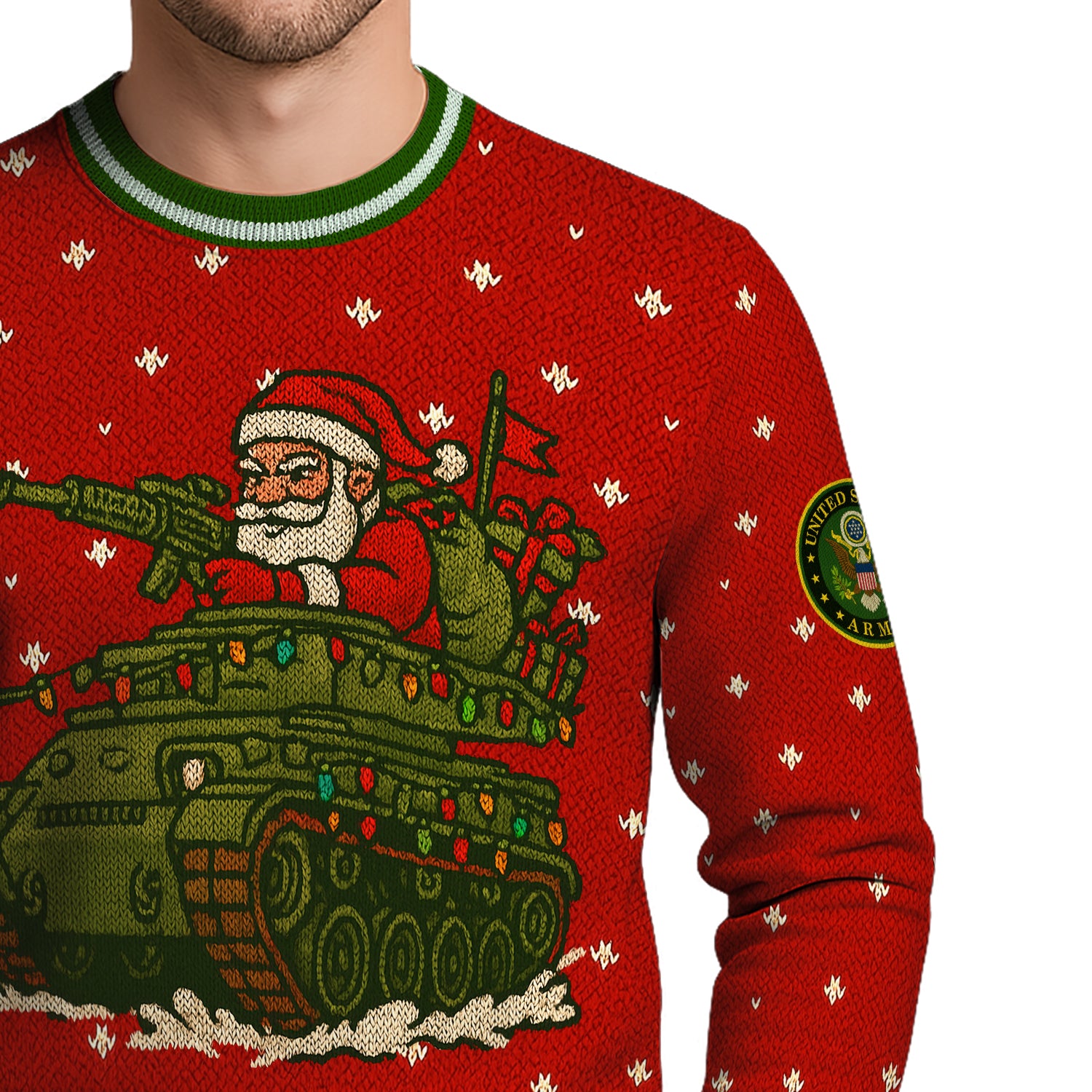 Merry Army Christmas Ugly Christmas Sweater