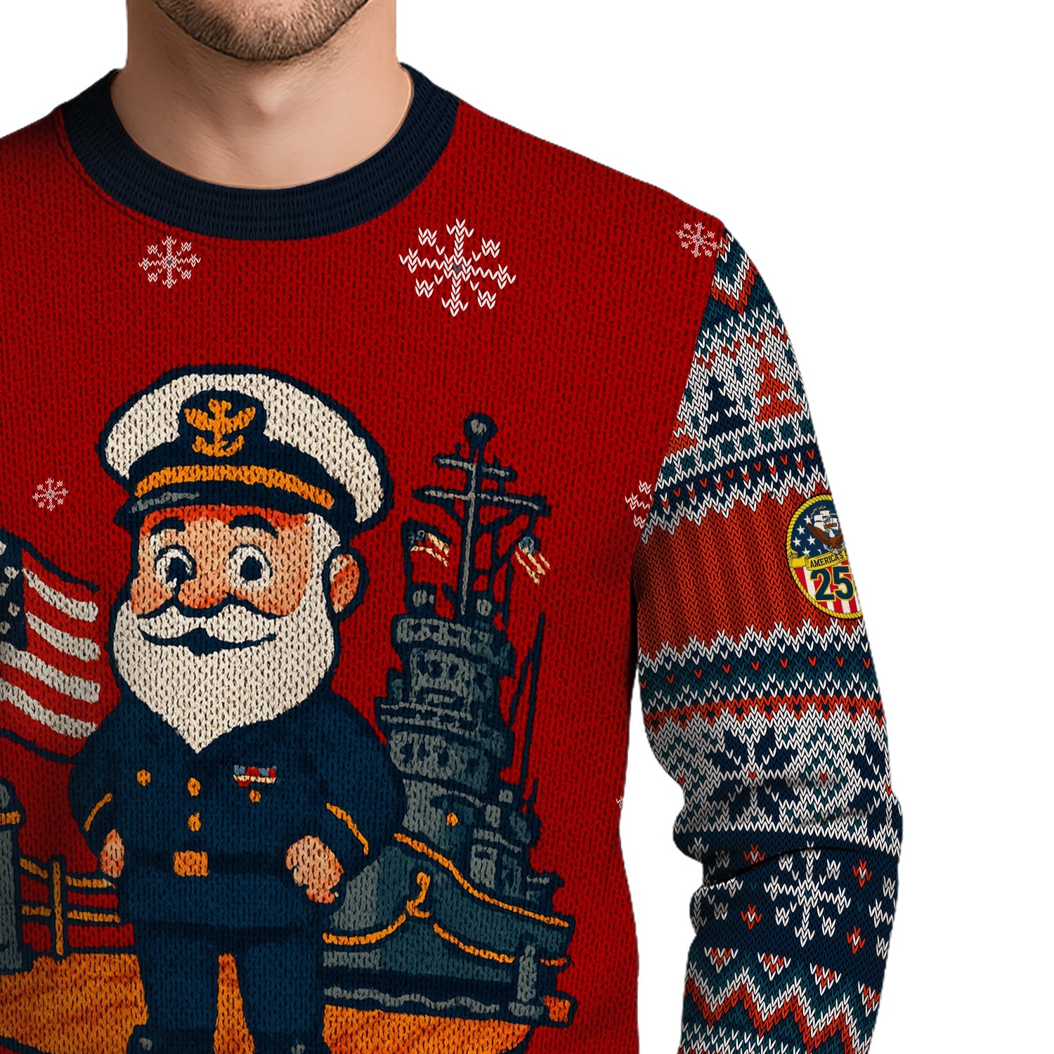 US Navy Christmas Ugly Sweater