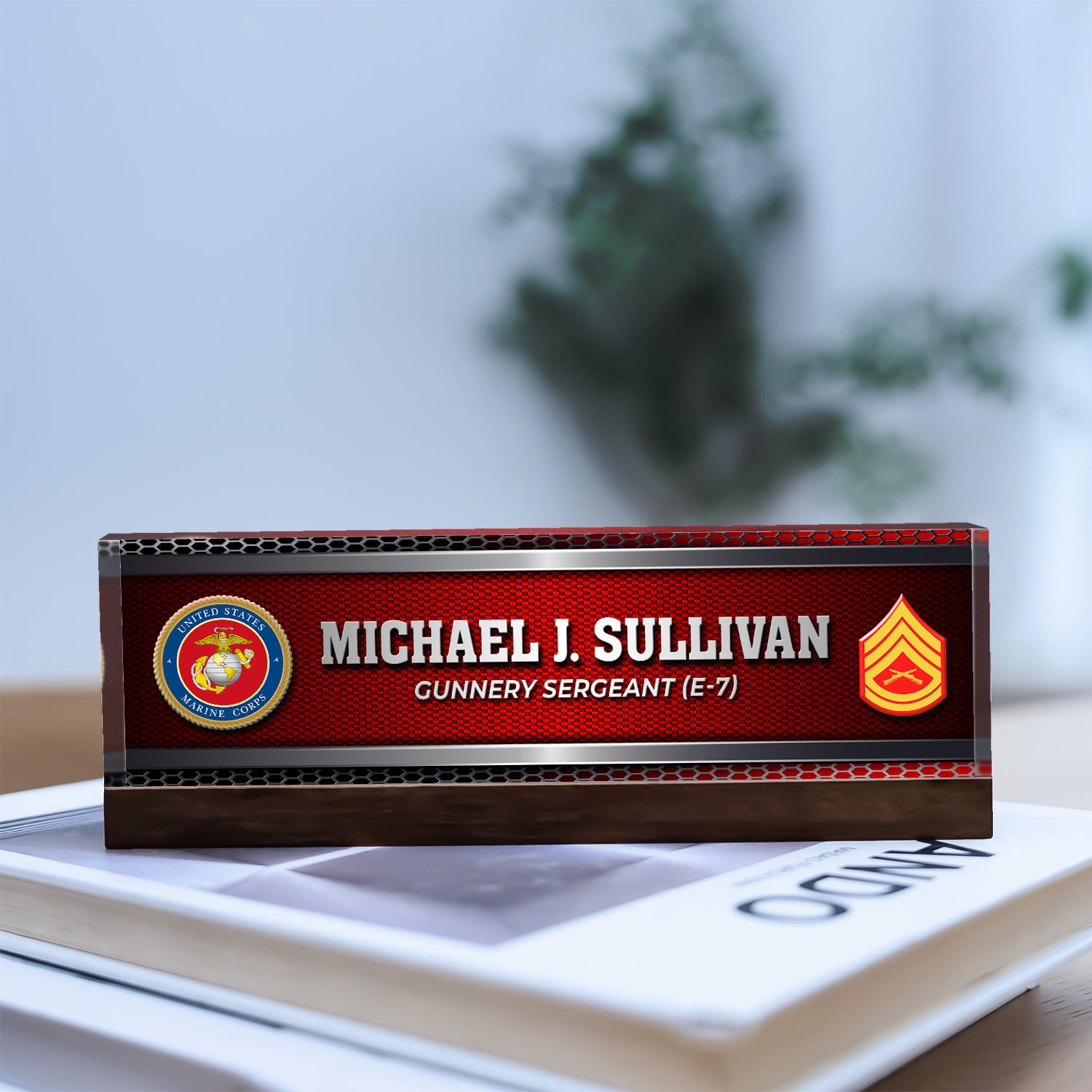 Custom U.S. MARlNE Corps Acrylic Plaque – Personalized Military Gift