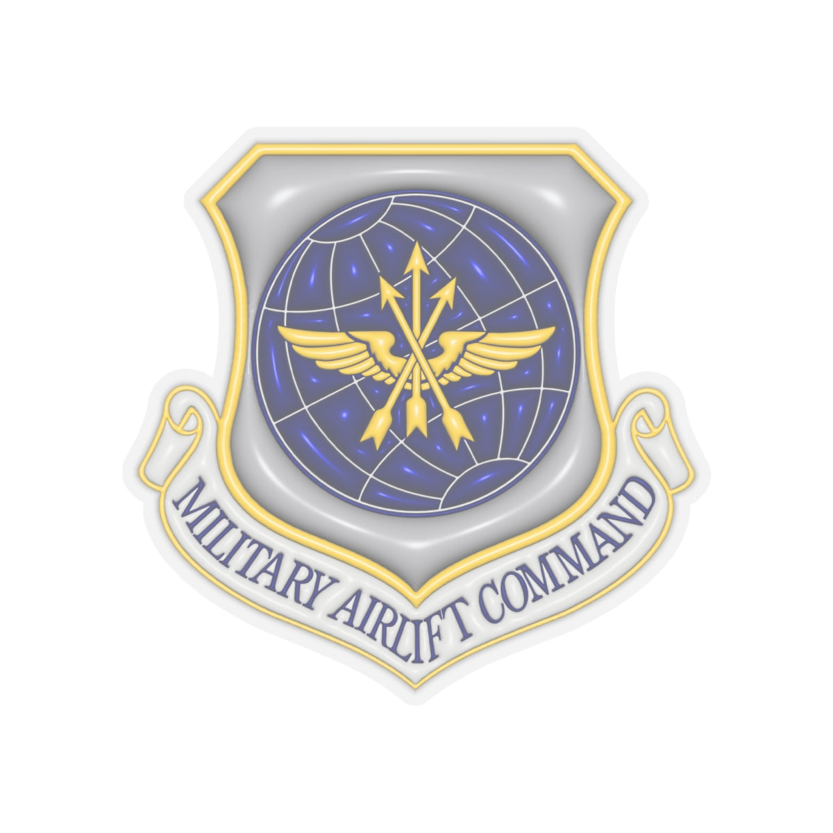 US Air Force Military Airlift Command 3D Effect Stickers