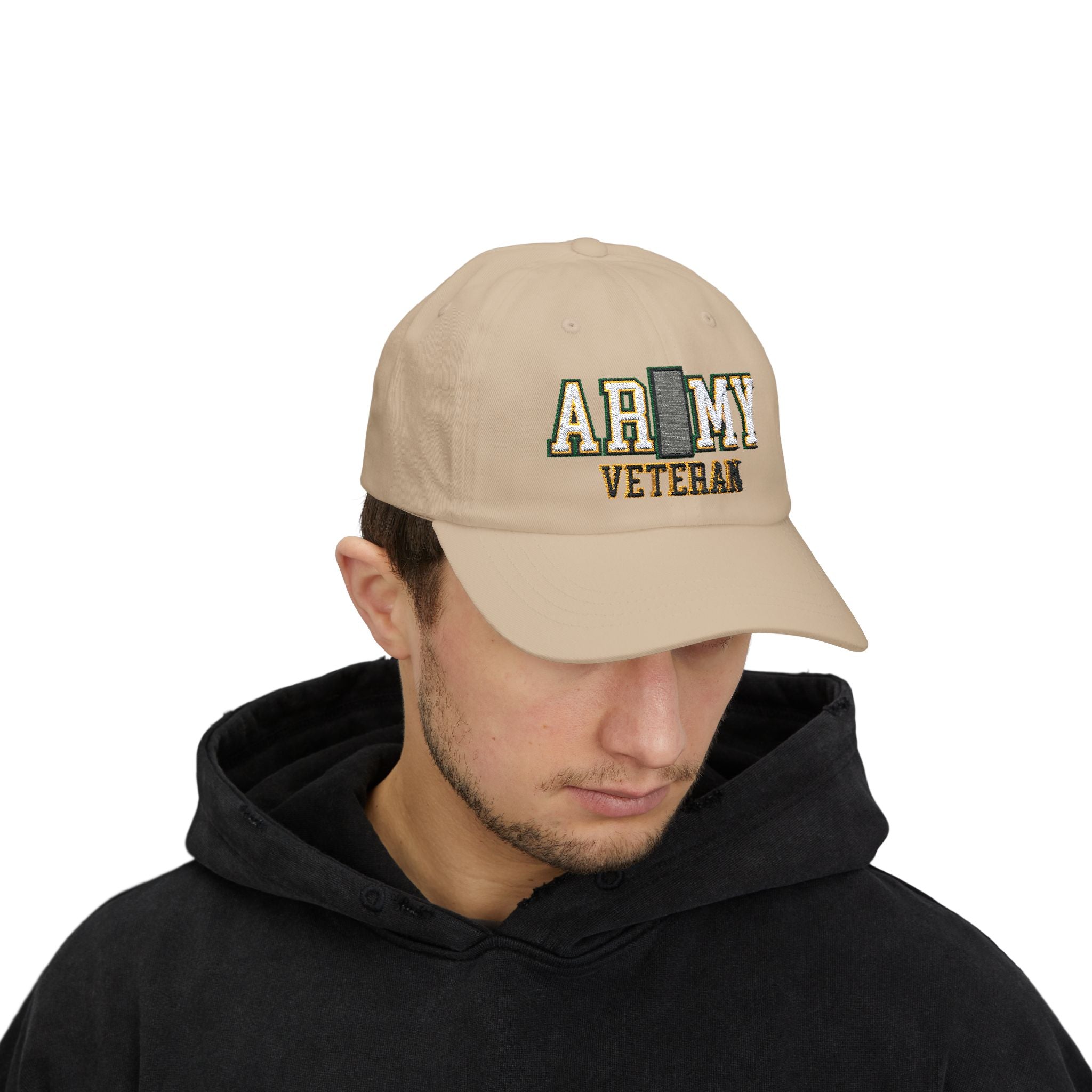 US Army O-2 First Lieutenant O2 1LT Commissioned Officer Veteran Embroidered Classic Dad Cap