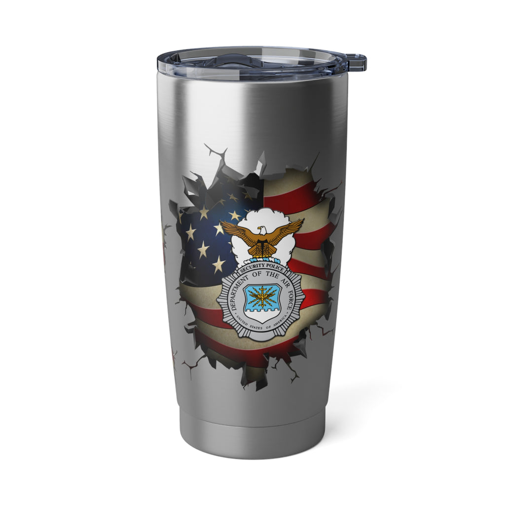 US Air Force Security Police 3D Break Effect Vagabond 20oz Tumbler