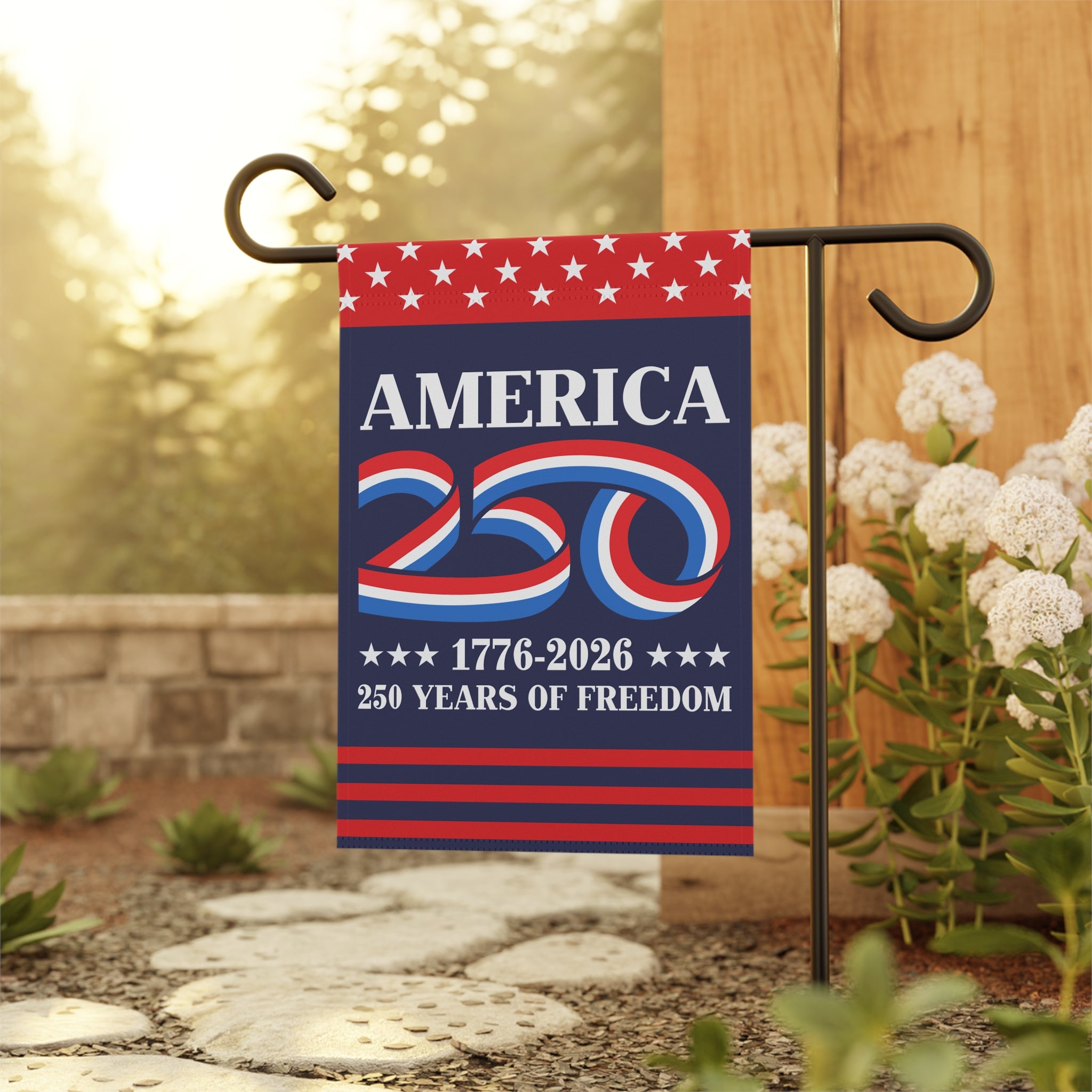 America 250 1776 - 2026 Garden Flag 12''x18'' Twin-Side Printing