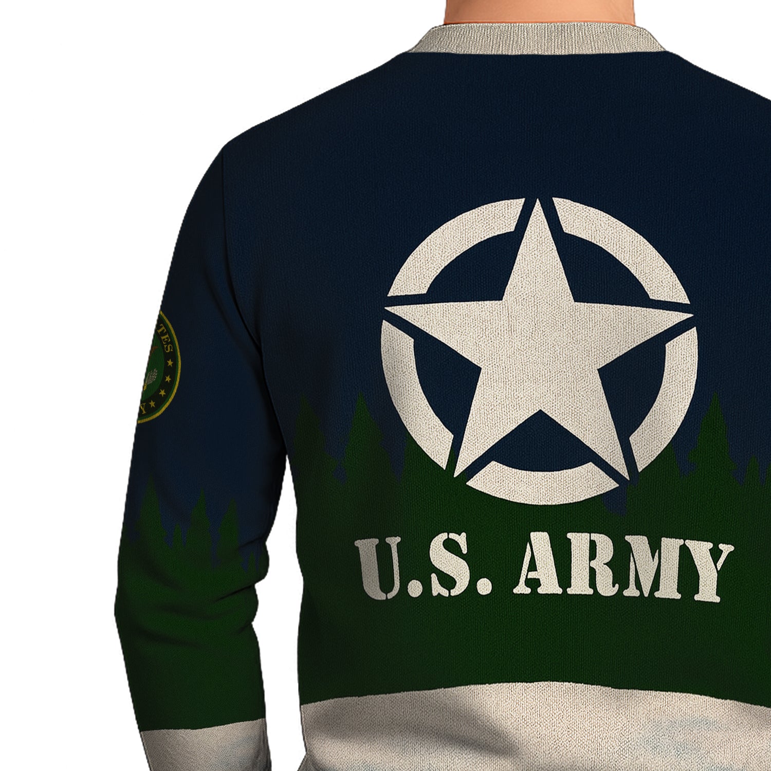 US Army Santa Tanker Ugly Christmas Sweater