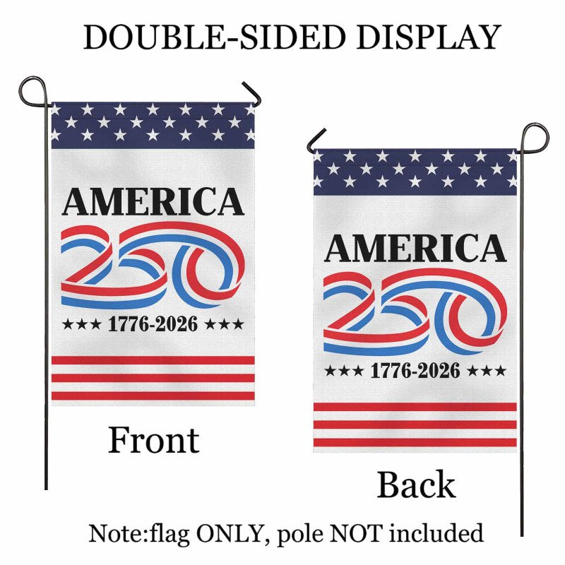America 250 1776 - 2026 Garden Flag 12''x18'' Twin-Side Printing
