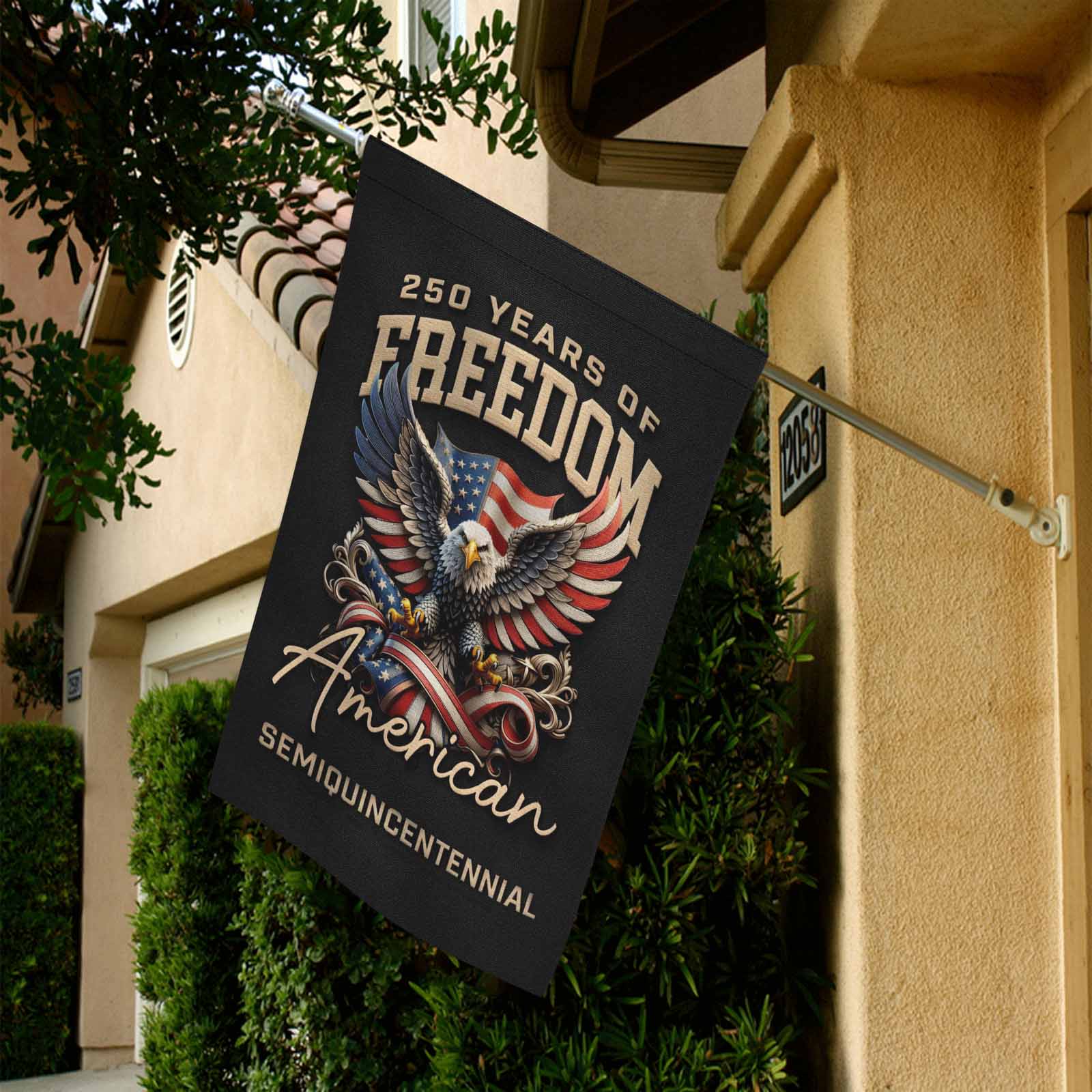 America 250 Patriotic Eagle Garden Flag 250 Years of Freedom Decor