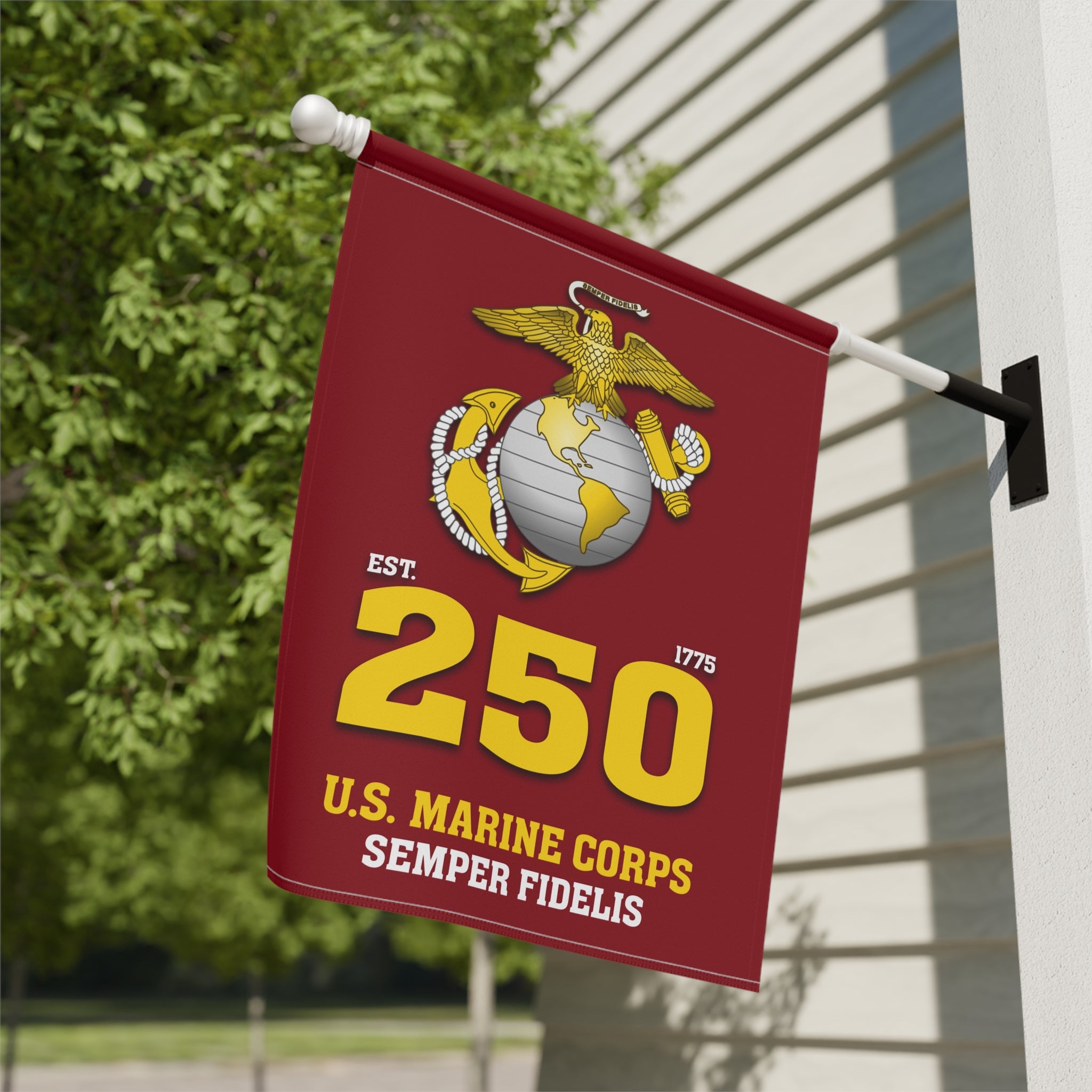 MARlNE Est 1775 Semper Fidelis Garden Flag Twin-Side Printing