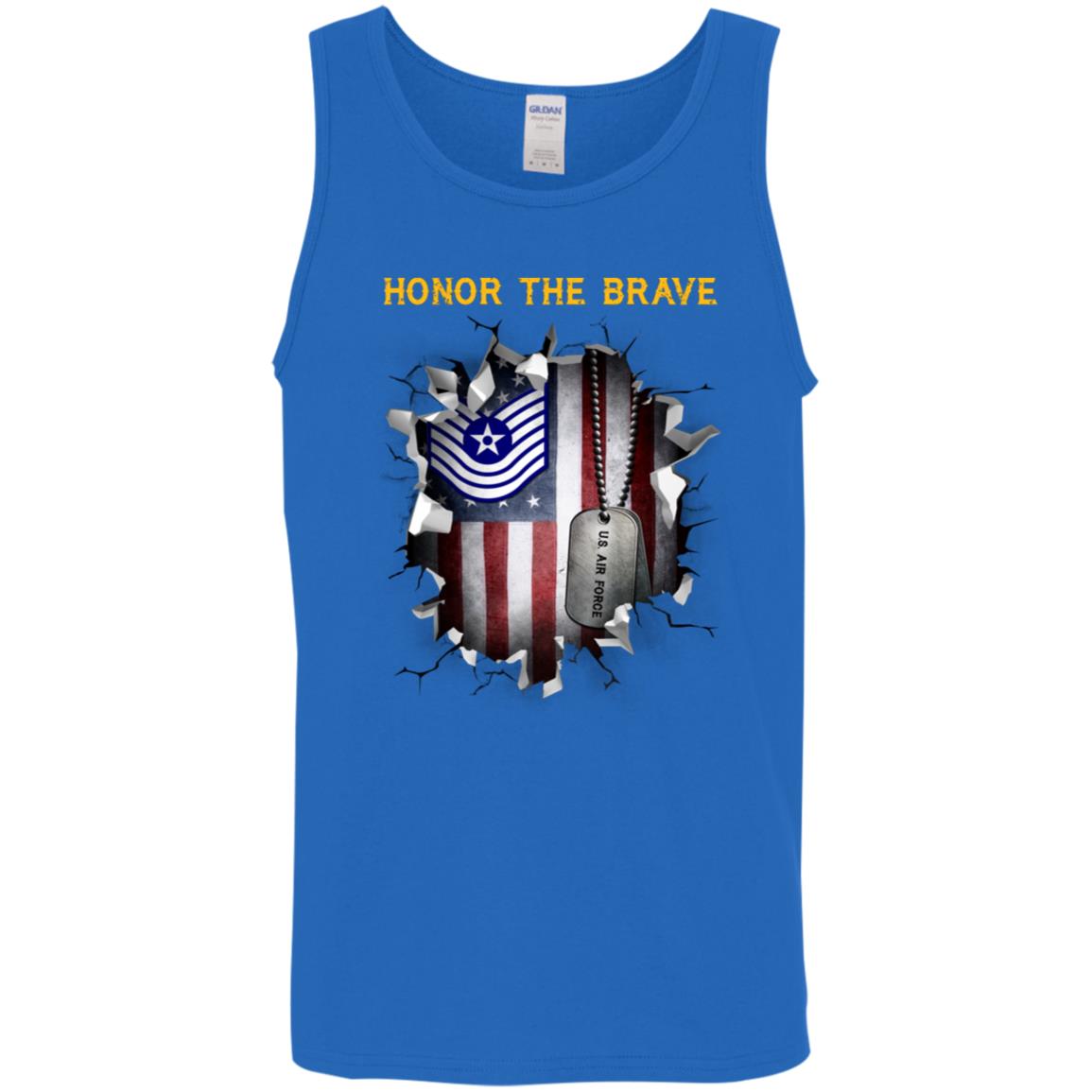 US Air Force E-7 Old Style  - Honor The Brave - Honor The Brave Front Shirt