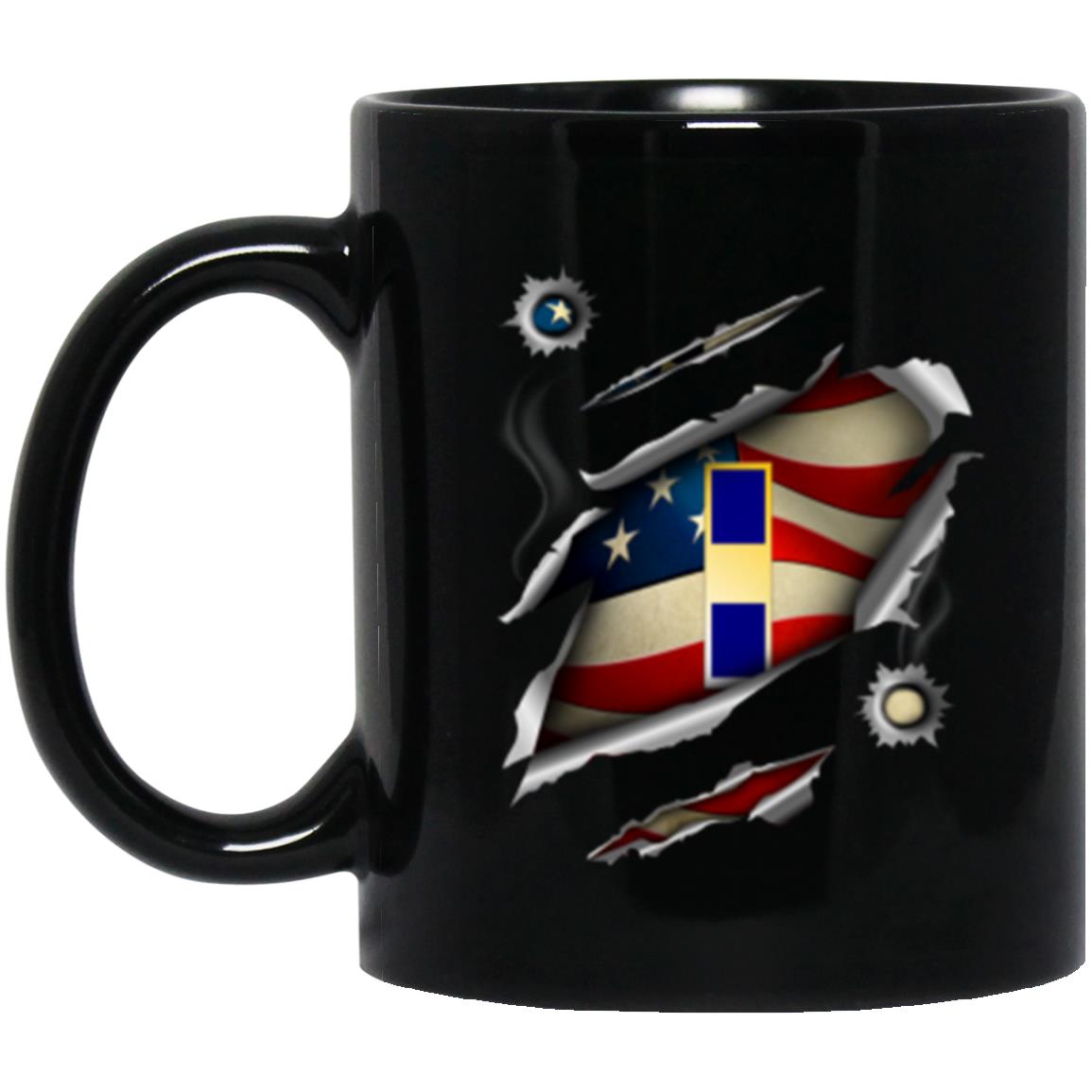 US Navy W-1 Warrant Officer W1 WO1 11oz - 15oz Black Mug