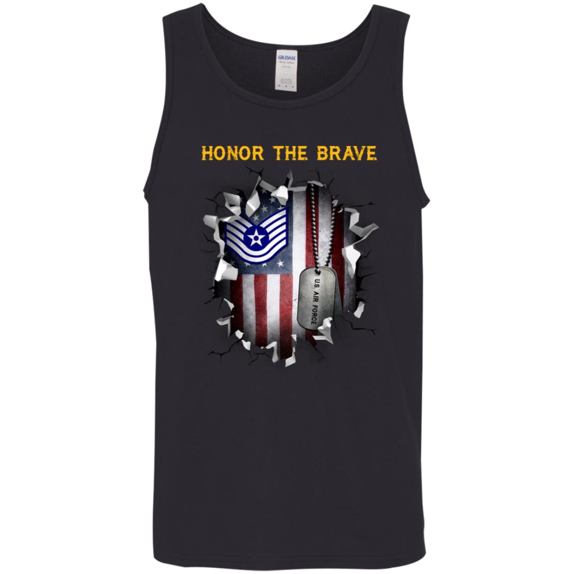 US Air Force E-6 Technical Sergeant TSgt E6 Noncommissioned Officer  - Honor The BraveAF  - Honor The Brave - Honor The Brave Front Shirt