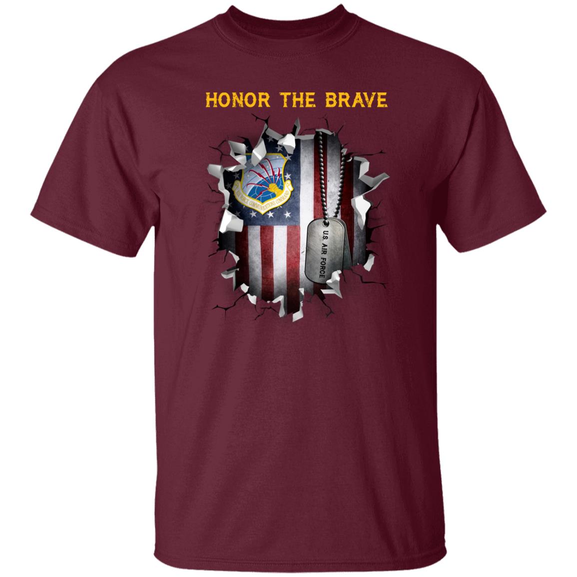 US Air Force Communications Command - Honor The Brave Front Shirt