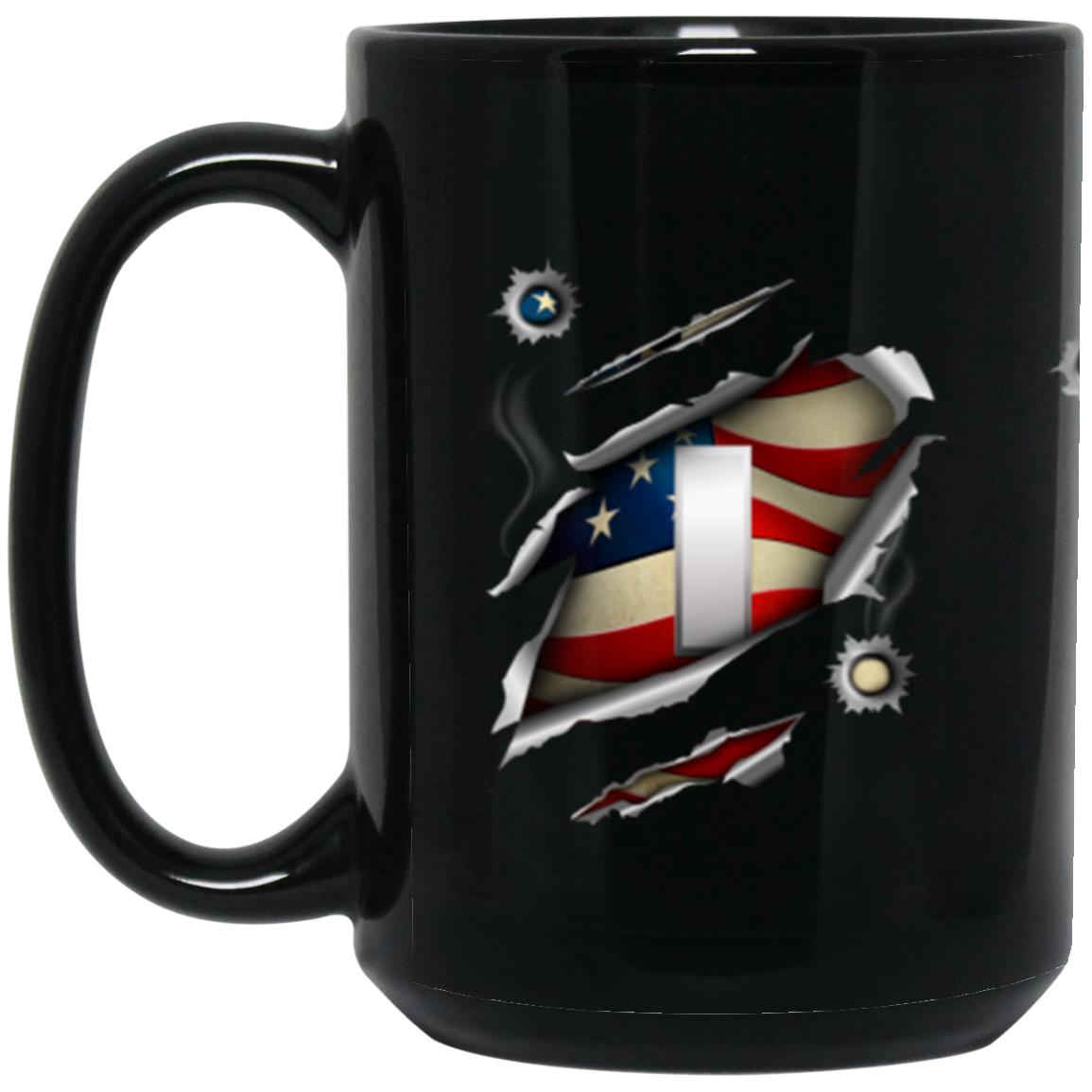 US Air Force O-2 First Lieutenant 1st L O2 Commissioned Officer Ranks 11oz - 15oz Black Mug