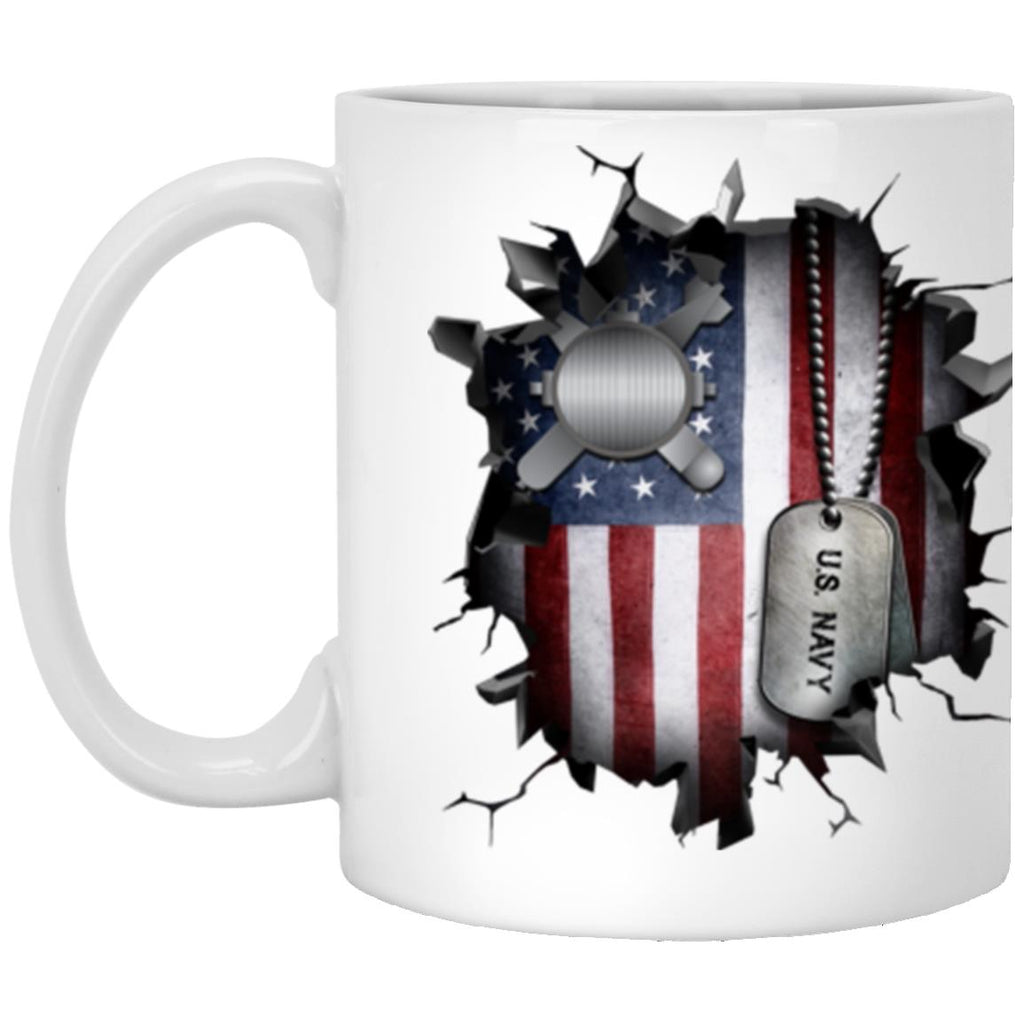 US Navy Explosive Ordnance Disposal Navy EOD 3D Break Effect 11oz - 15oz White Mug