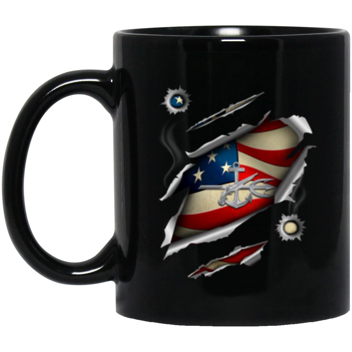 US Navy Special Warfare Operator Navy SO 11oz - 15oz Black Mug