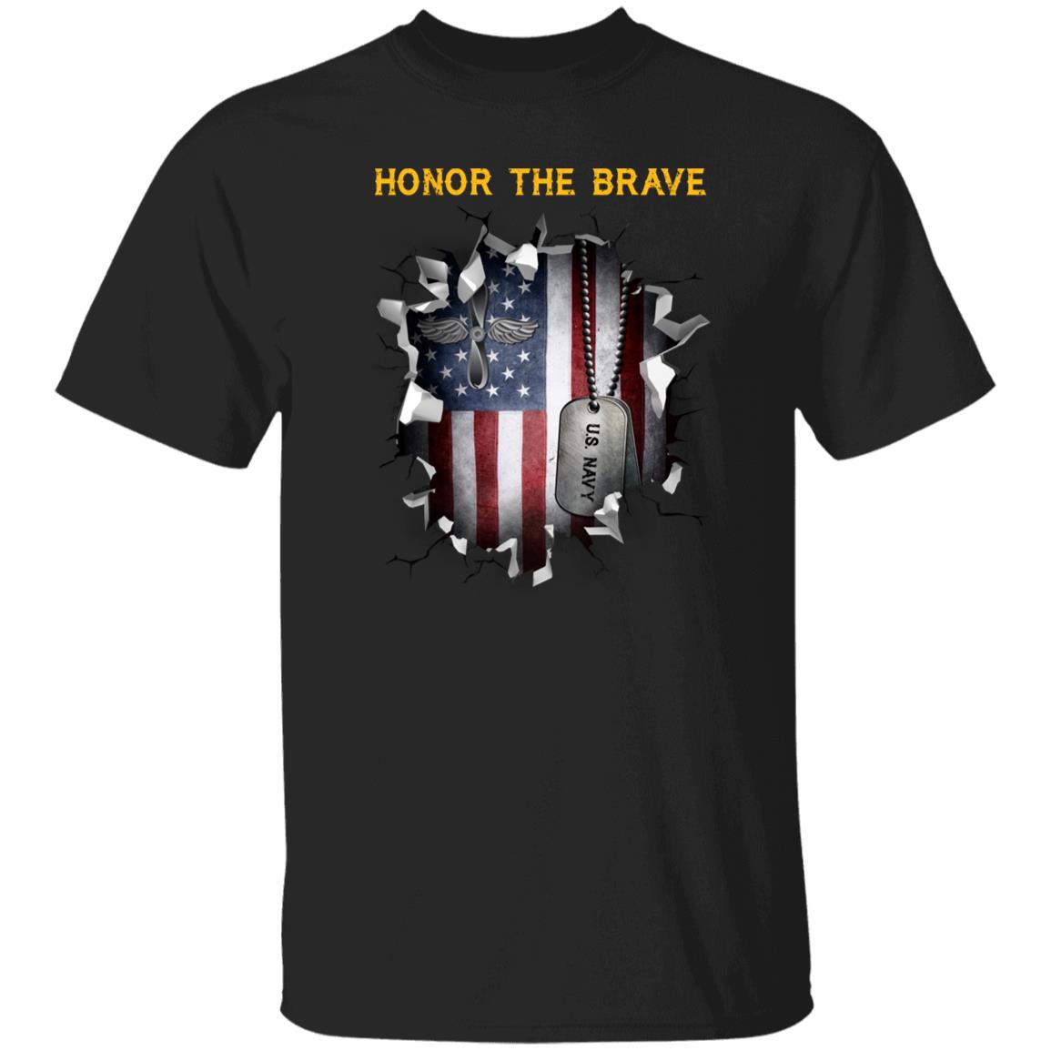 U.S Navy Aviation machinist_s mate Navy AD - Honor The Brave Front Shirt
