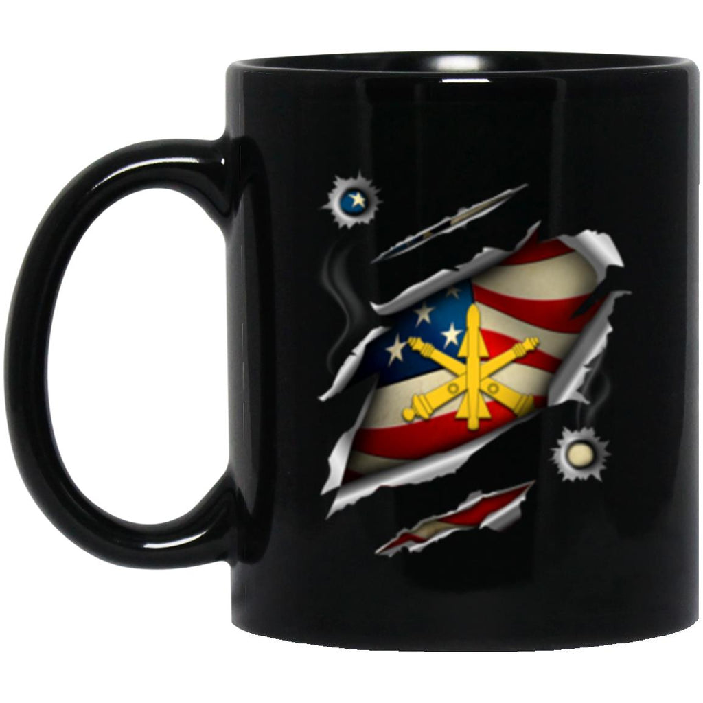 US Army Air Defense Artillery 11oz - 15oz Black Mug