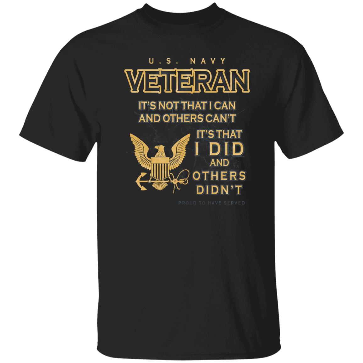 US Navy Proud To Have Served Front Shirt