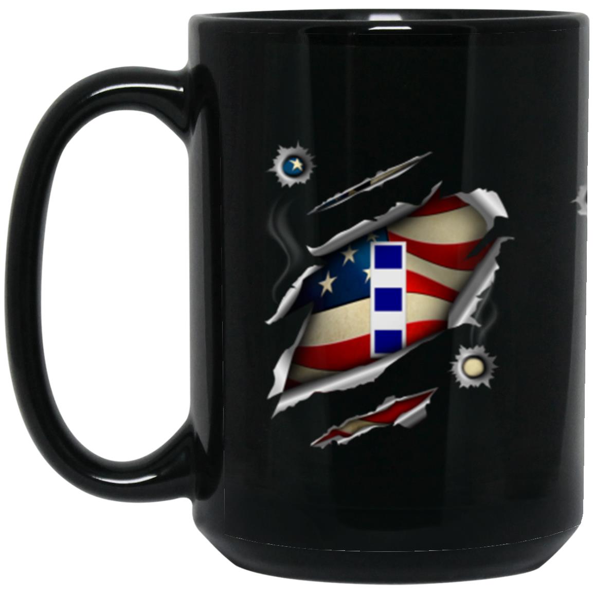 US Navy W-4 Chief Warrant Officer 4 W4 CW4 Warrant Officer 11oz - 15oz Black Mug