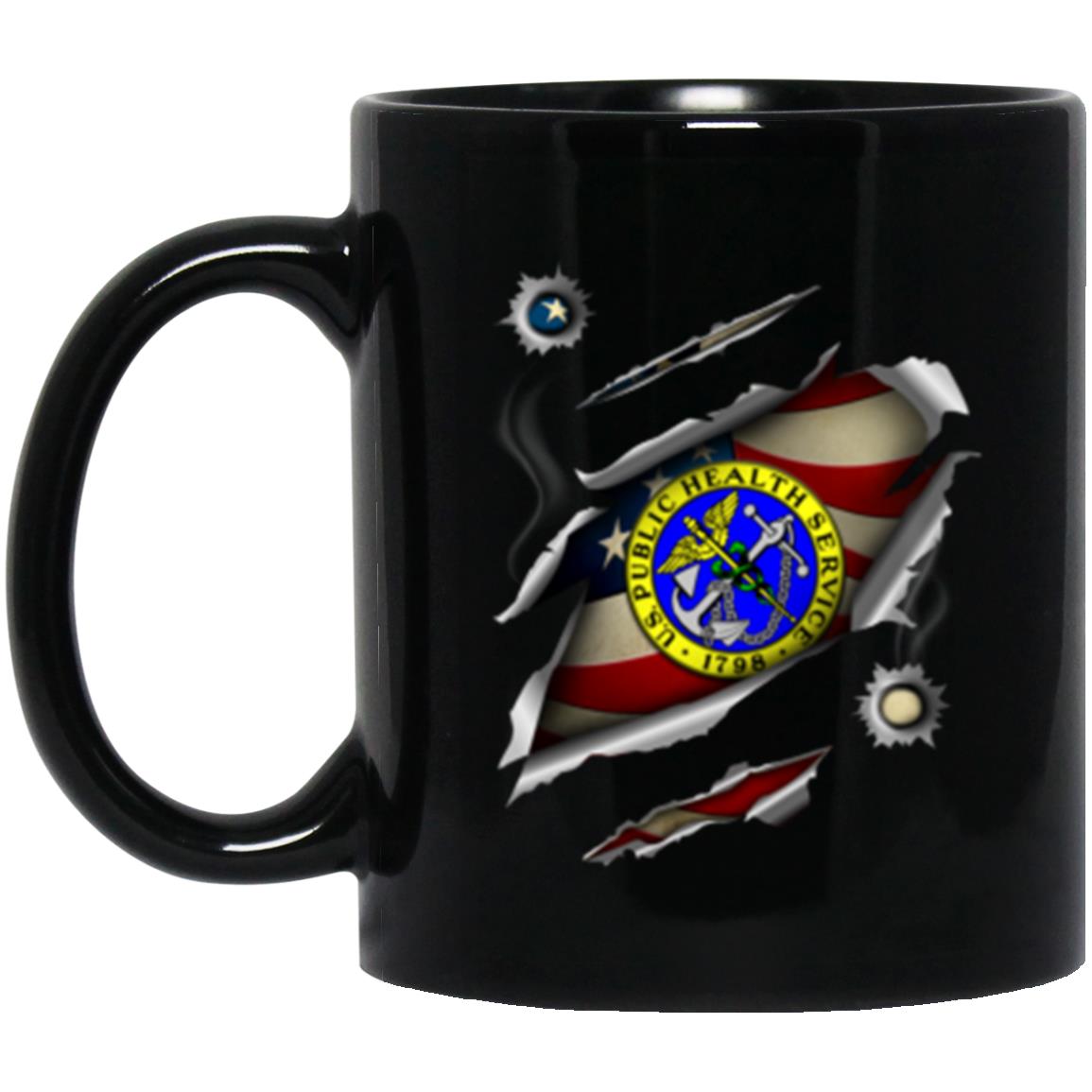 US Army Public Health Service 11oz - 15oz Black Mug